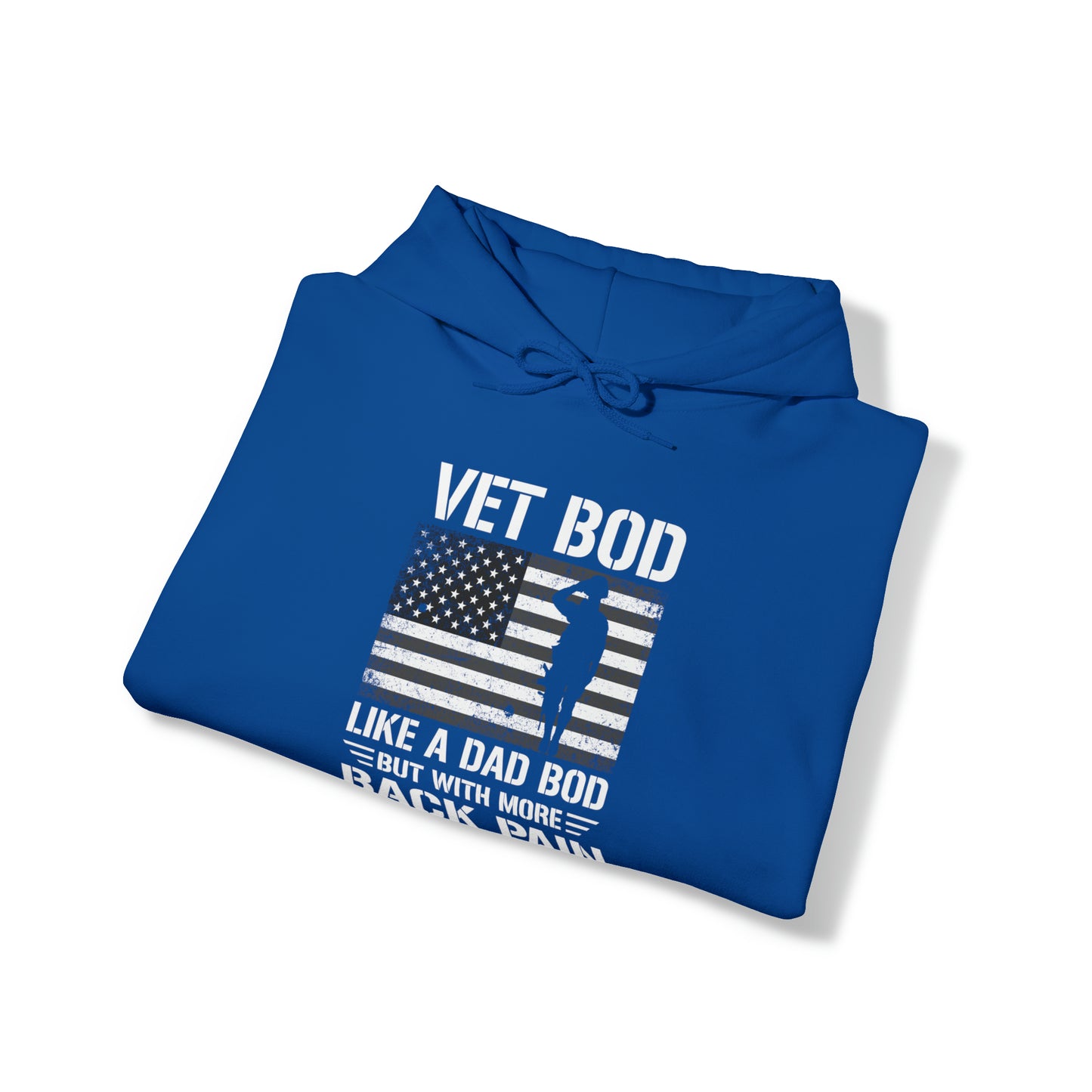 Veteran Bod Dad Bod Unisex Heavy Blend™ Hooded Sweatshirt