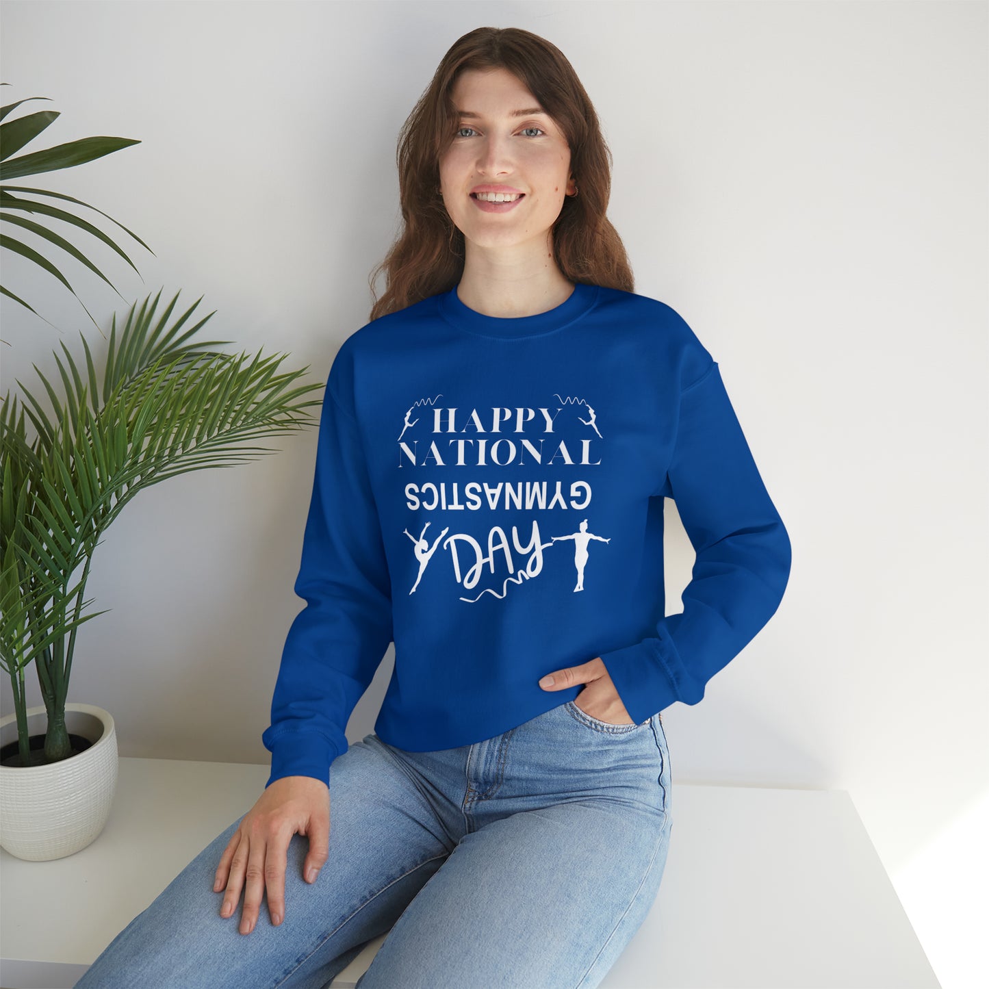 Happy National Gymnastics Day Unisex Heavy Blend™ Crewneck Sweatshirt