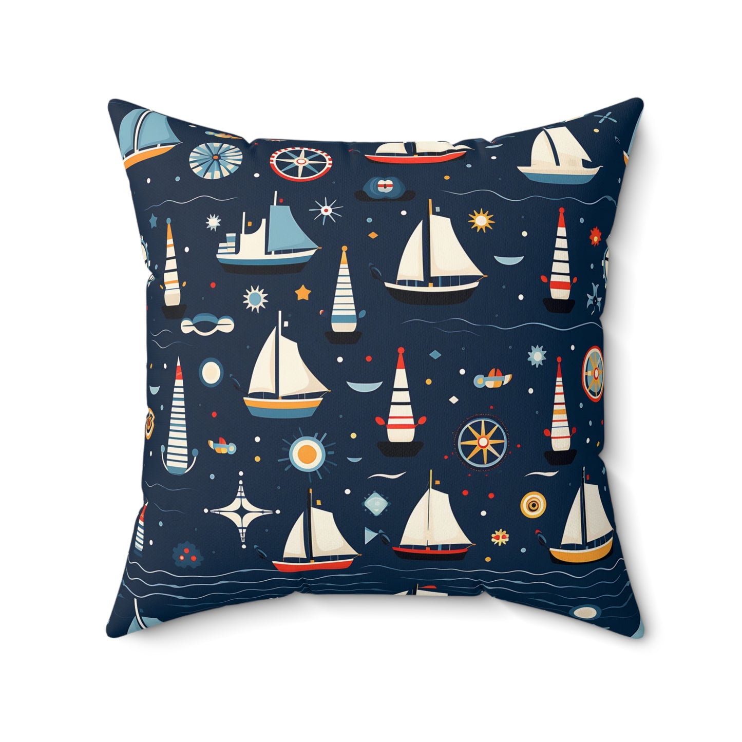 Nautical Polyester Square Pillow