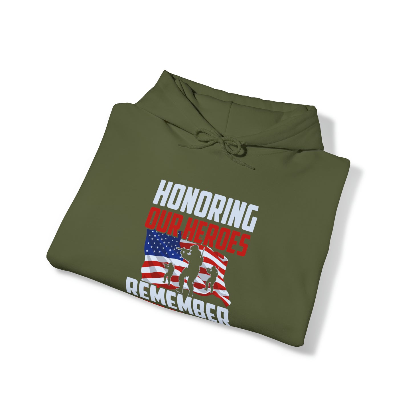 Honoring Our Heroes Remember Their Sacrifice Unisex Heavy Blend™ Hooded Sweatshirt