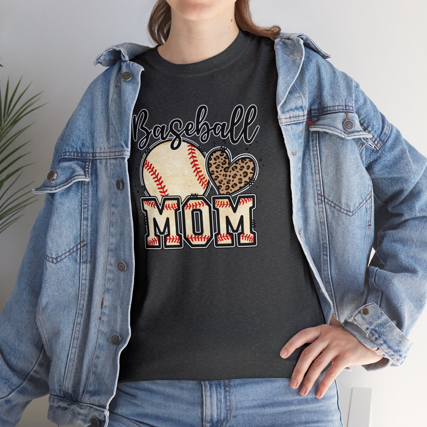 Baseball MOM shirt Unisex Heavy Cotton Tee