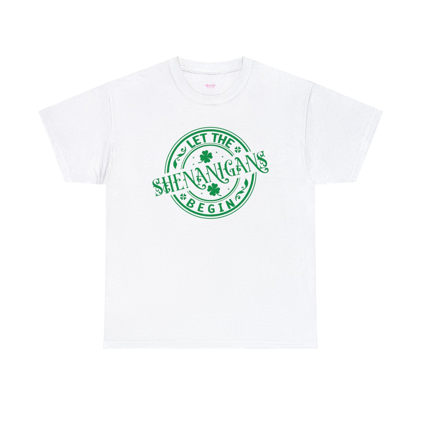 Let the Shenanigans Begin St Patricks Day Unisex Heavy Cotton Tee