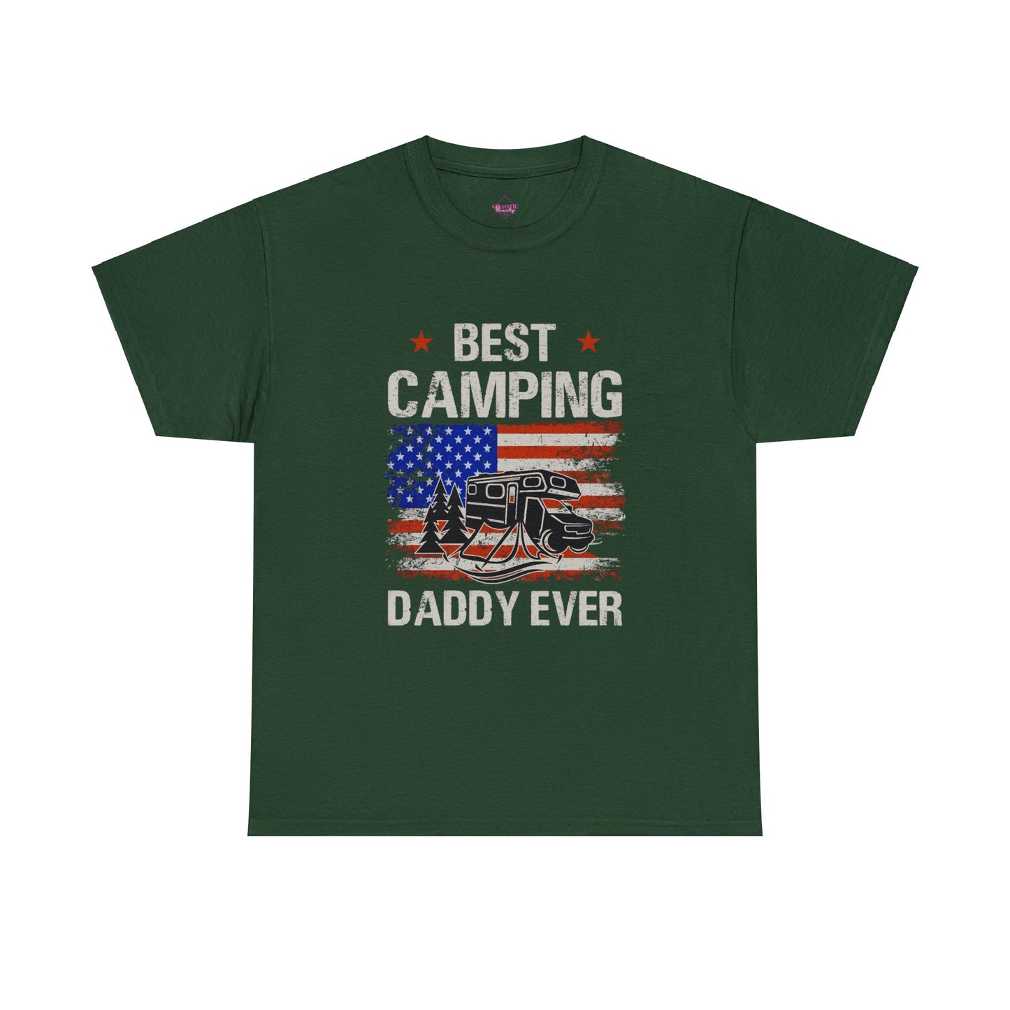 Best Camping Dad Ever Unisex Heavy Cotton Tee