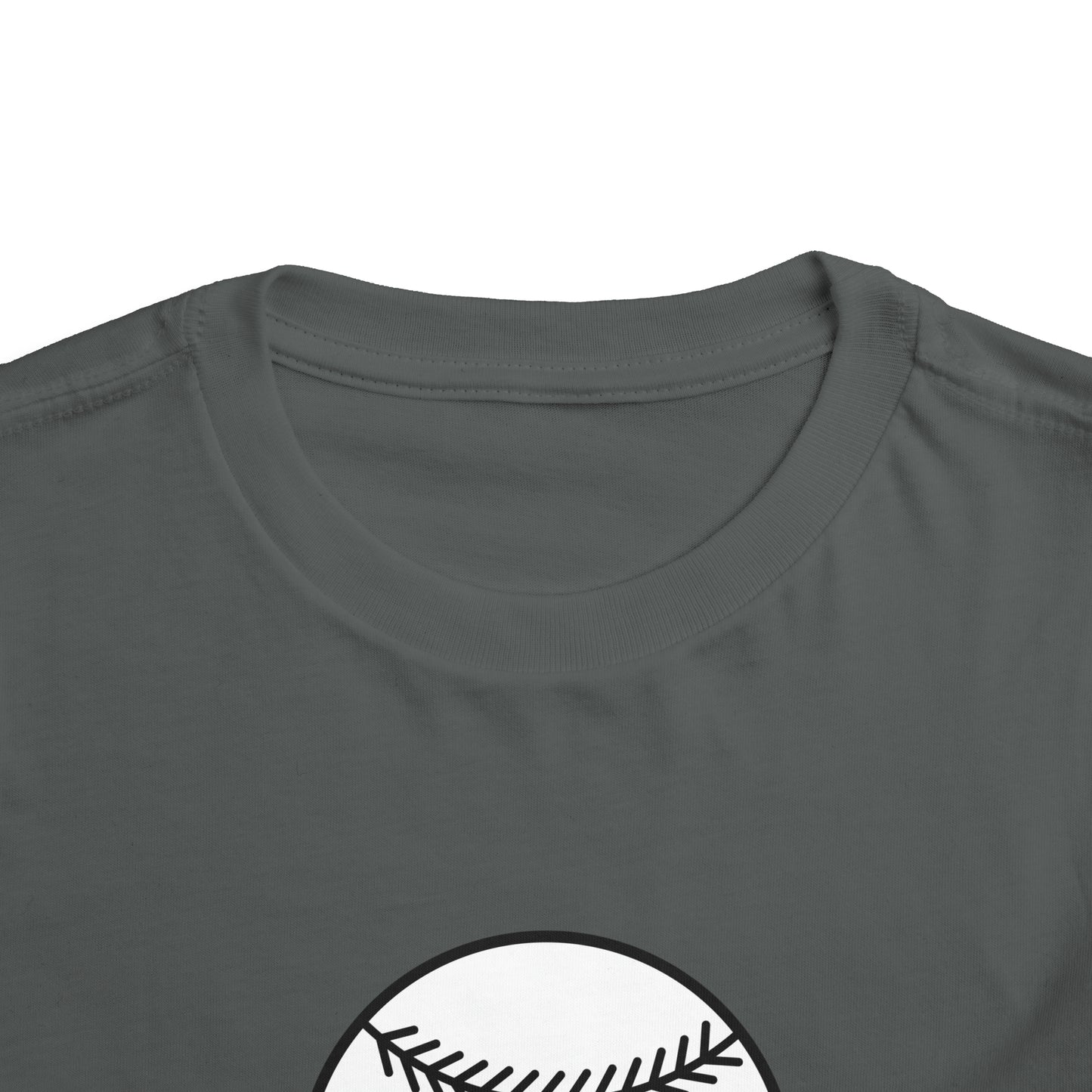 Little Brother Biggest Fan baseball Toddler Short Sleeve Tee