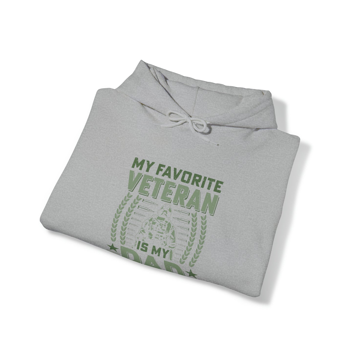 My Favorite Veteran is my Dad Unisex Heavy Blend™ Hooded Sweatshirt