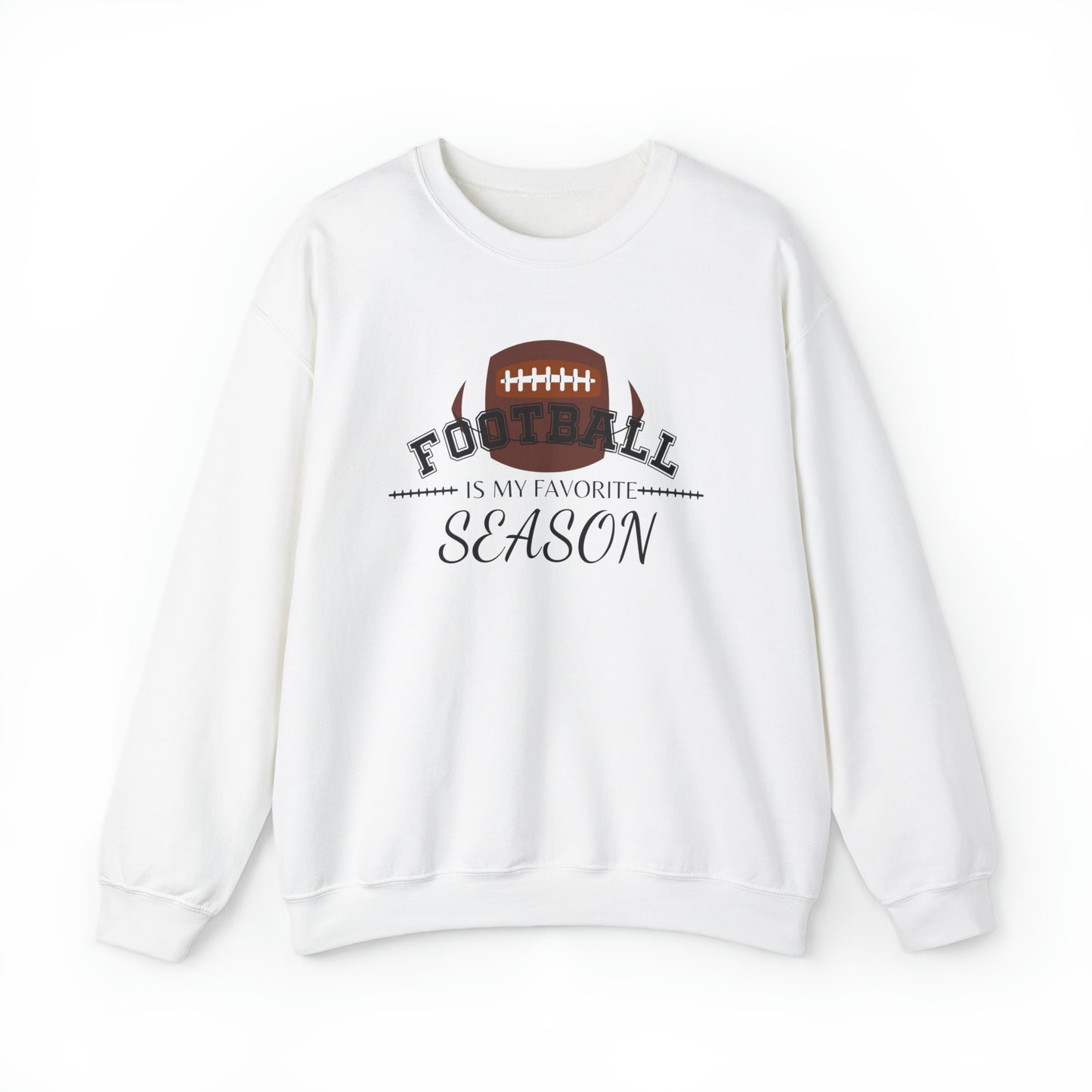 Football is My Favorite Season Unisex Heavy Blend™ Crewneck Sweatshirt