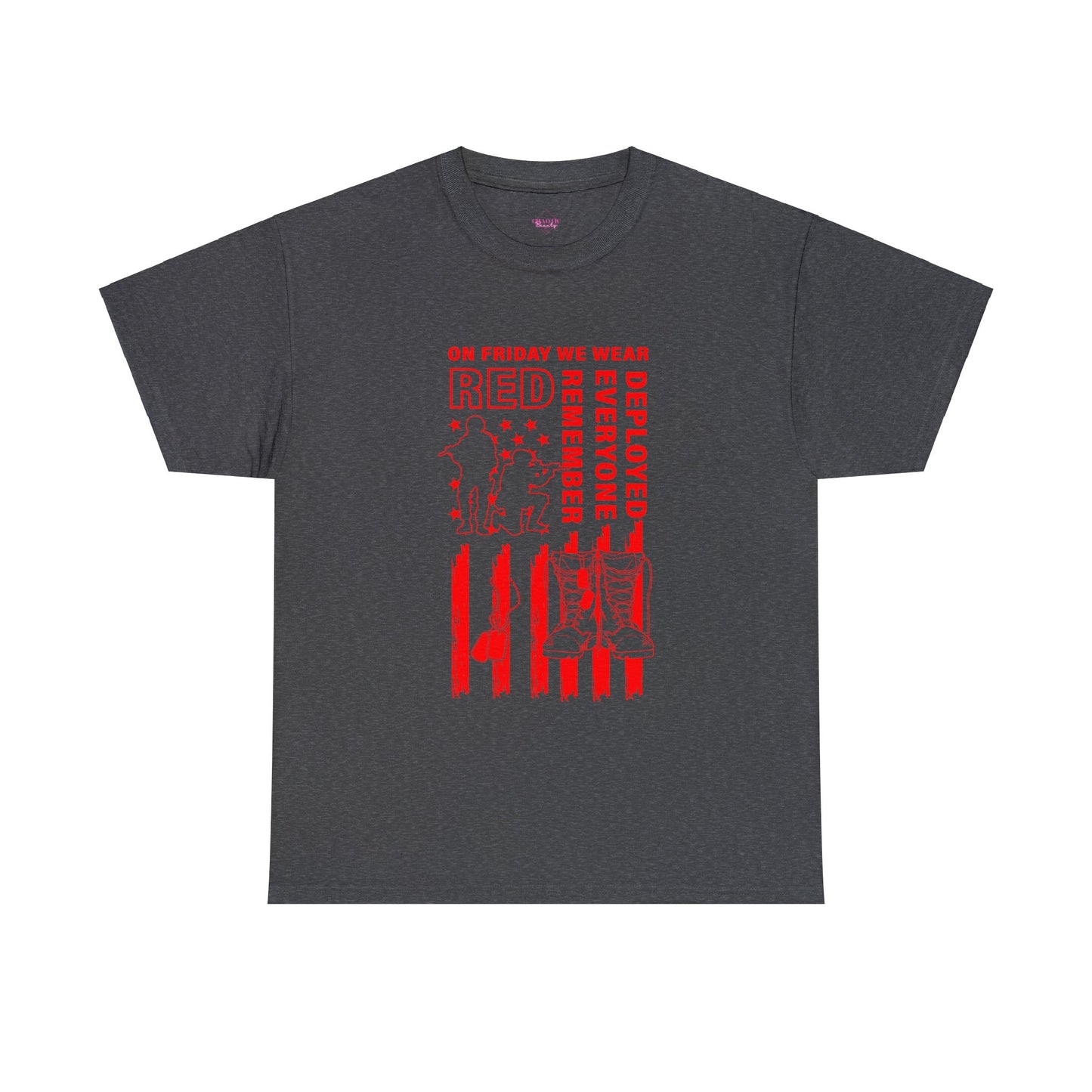 I Wear R.E.D. on Fridays Unisex Heavy Cotton Tee