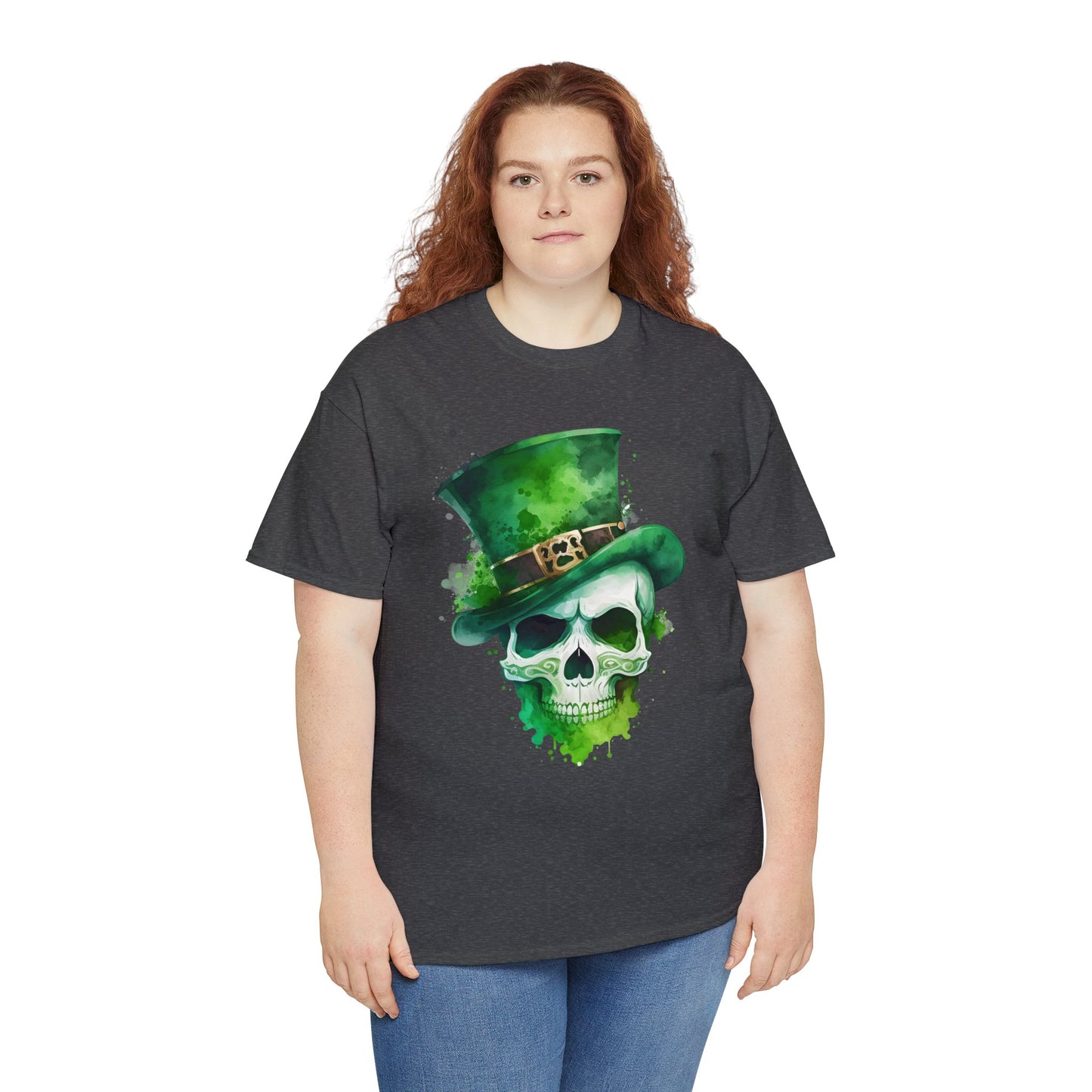St. Patty's Skull Unisex Heavy Cotton Tee