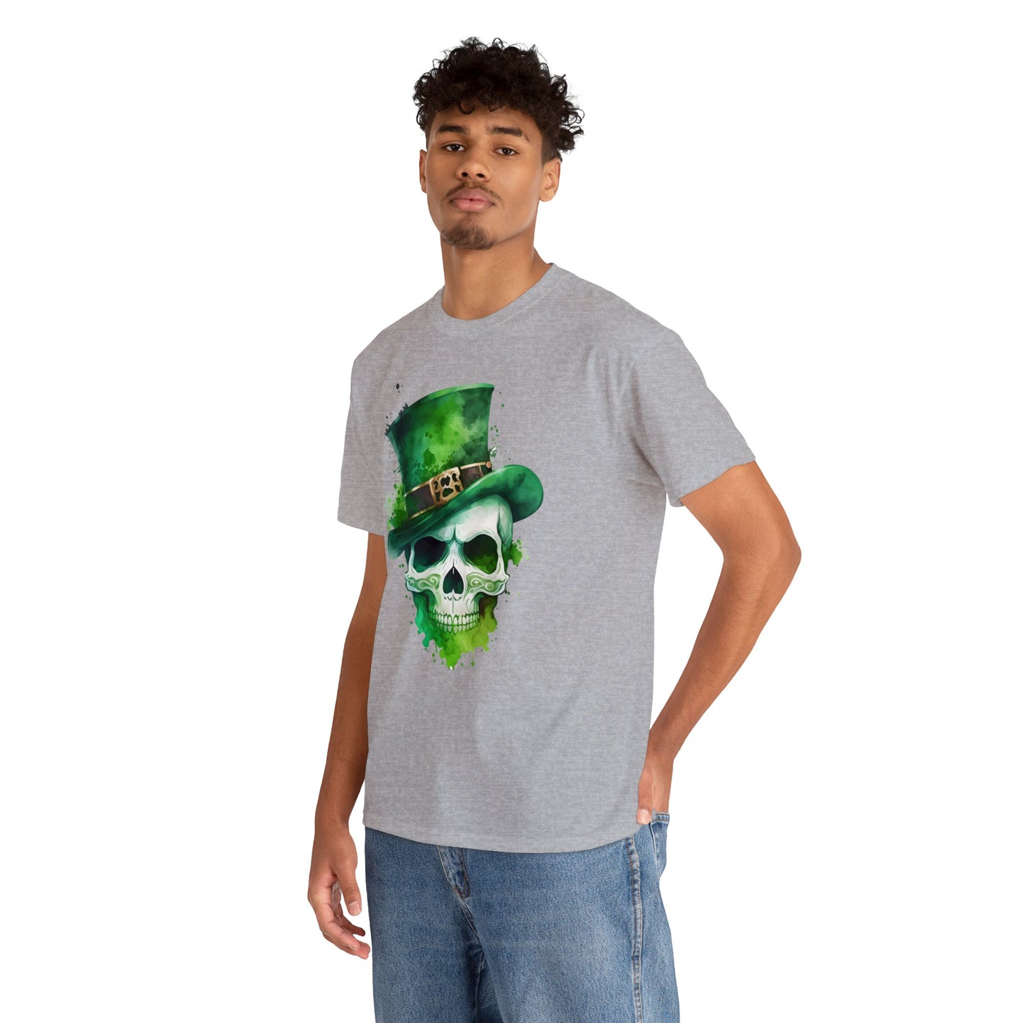 St. Patty's Skull Unisex Heavy Cotton Tee