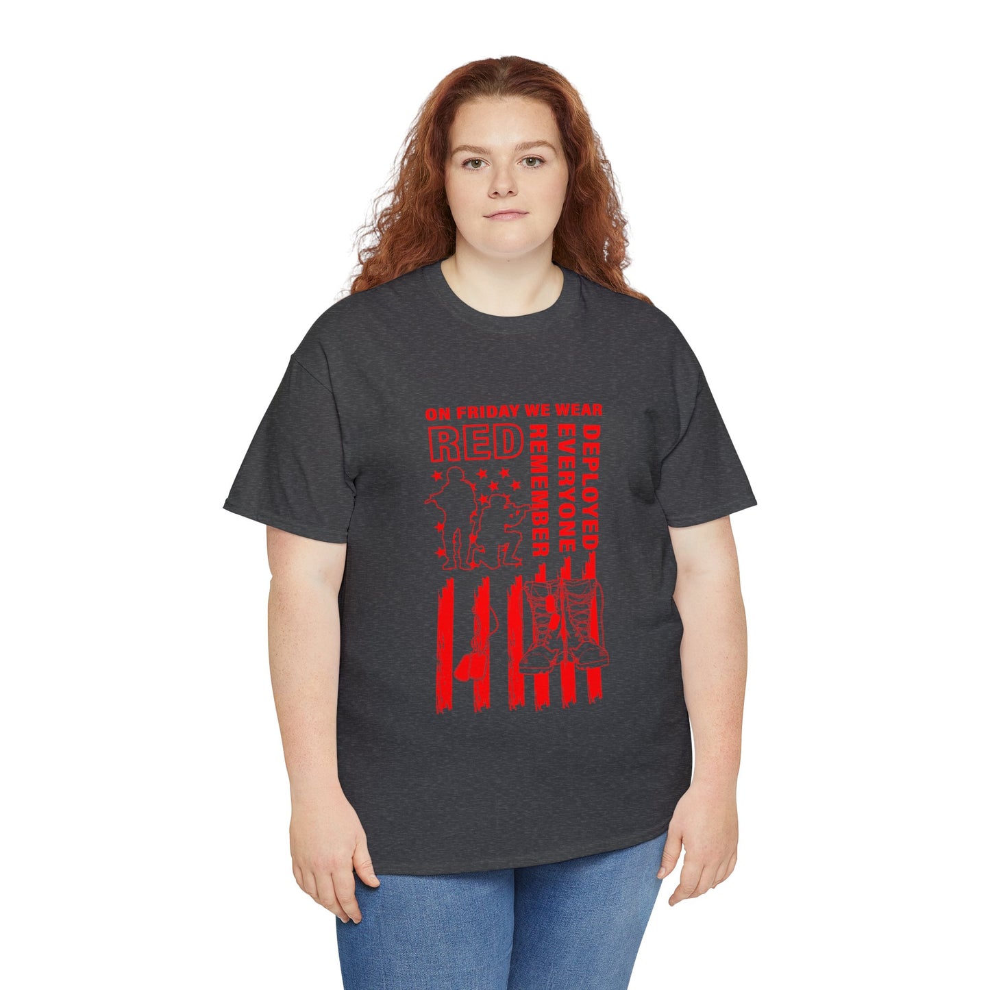 I Wear R.E.D. on Fridays Unisex Heavy Cotton Tee
