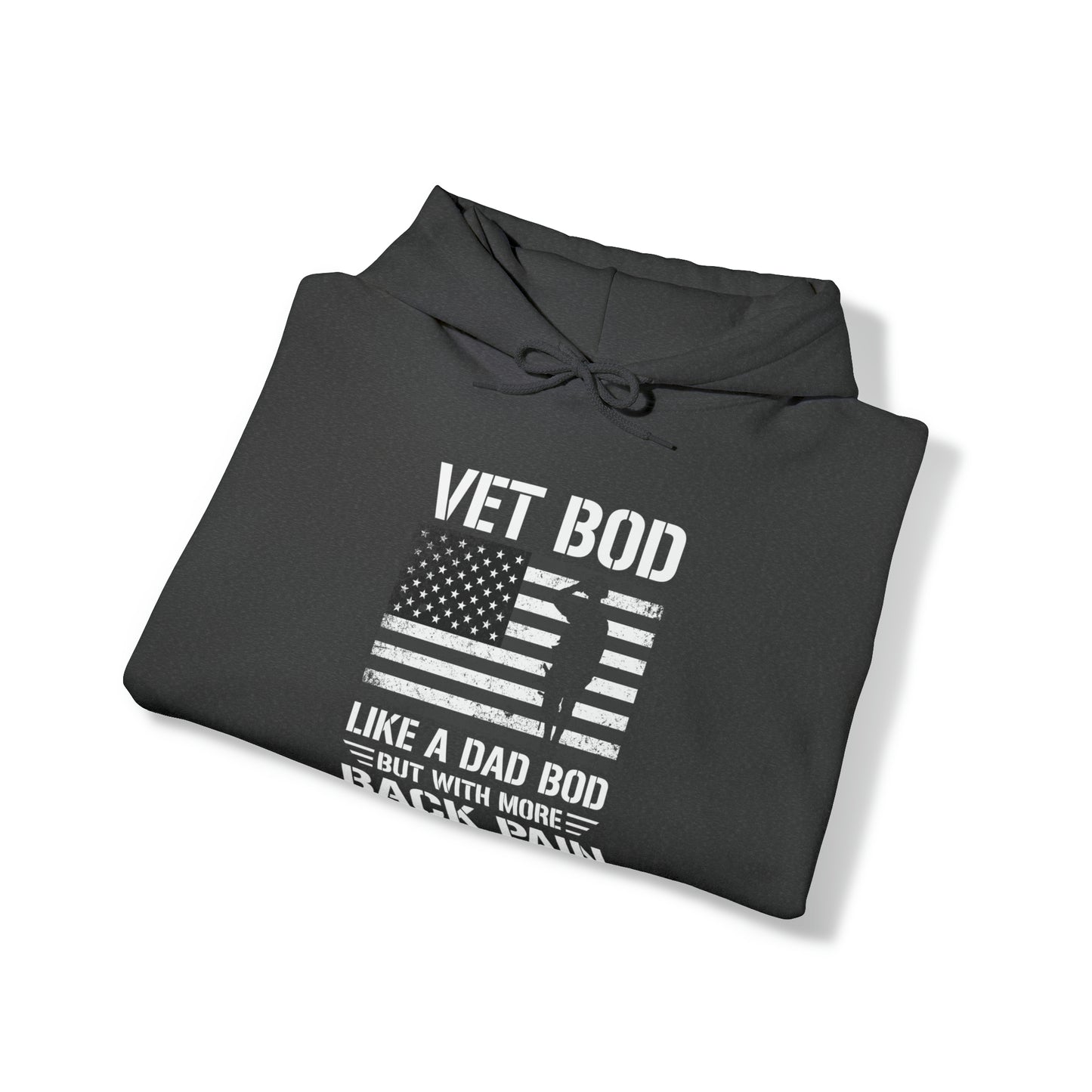 Veteran Bod Dad Bod Unisex Heavy Blend™ Hooded Sweatshirt