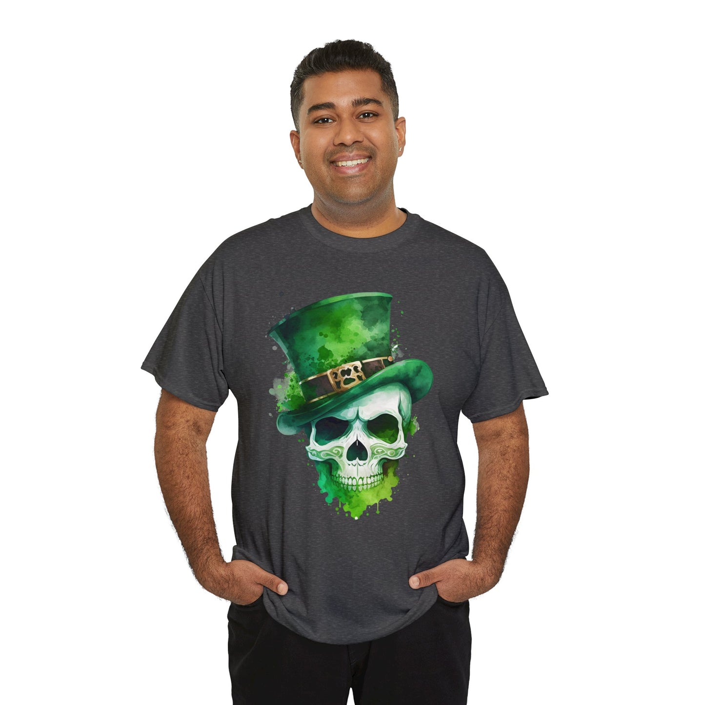 St. Patty's Skull Unisex Heavy Cotton Tee