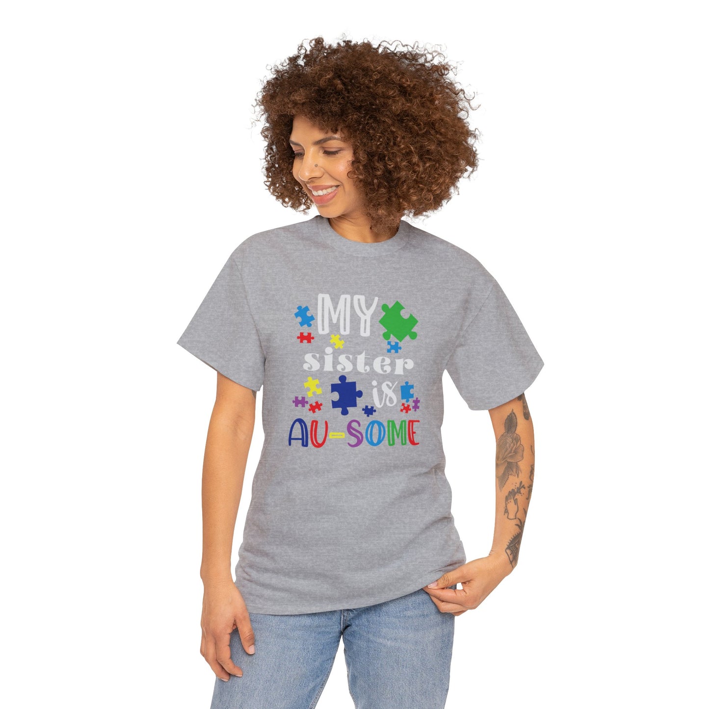 My Sister is AU-SOME Unisex Heavy Cotton Tee