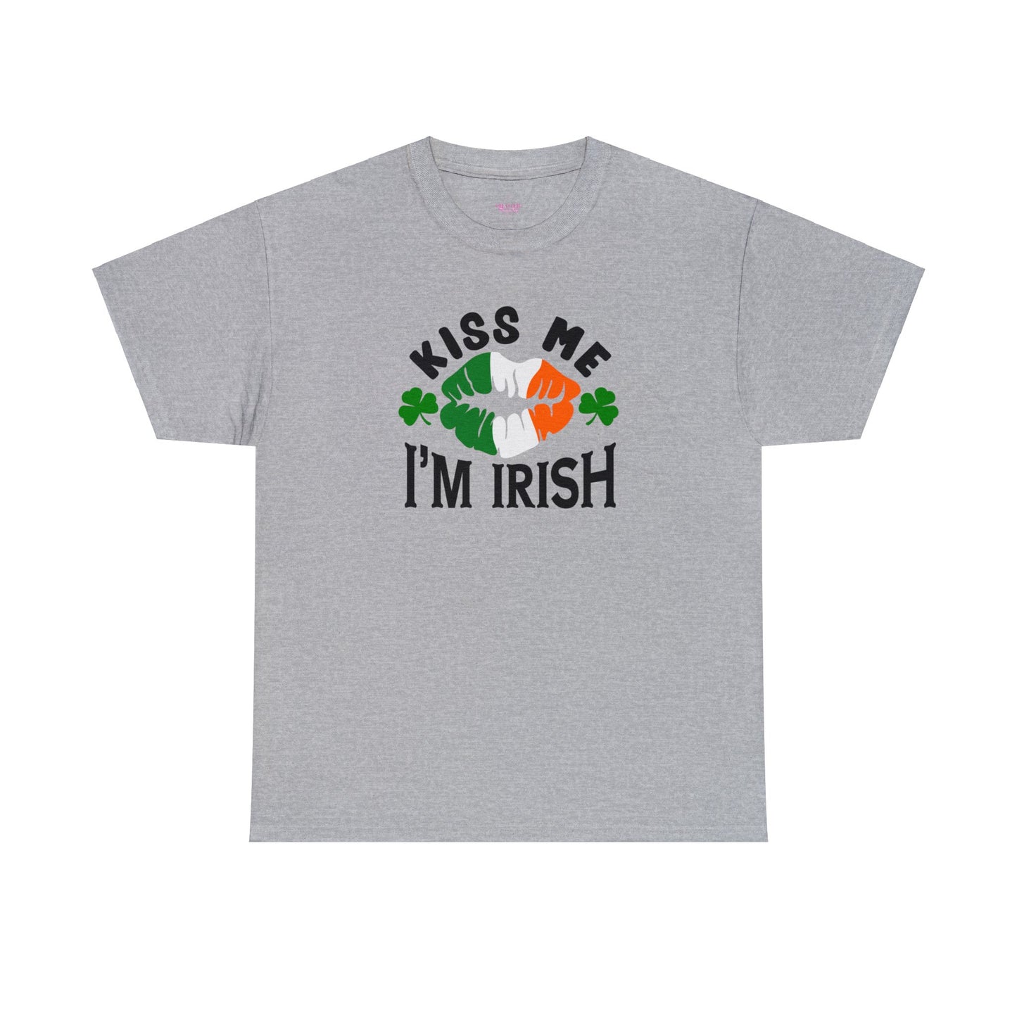 Kiss Me Im Irish St Patricks Day Unisex Heavy Cotton Tee
