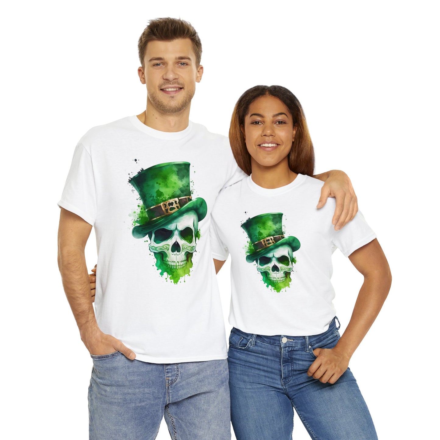St. Patty's Skull Unisex Heavy Cotton Tee