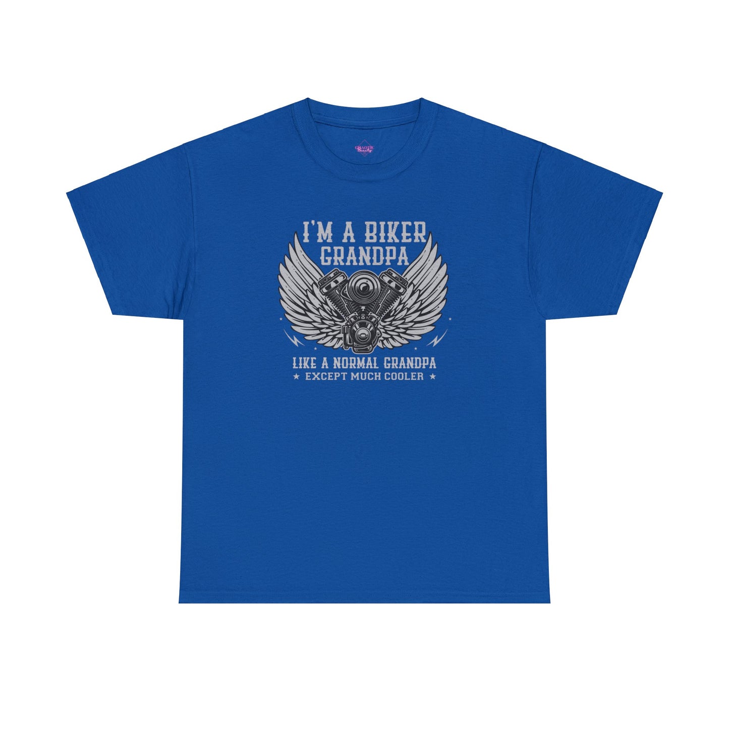 Im a Biker Grandpa LIke a Normal Grandpa Except Much Cooler Unisex Heavy Cotton Tee