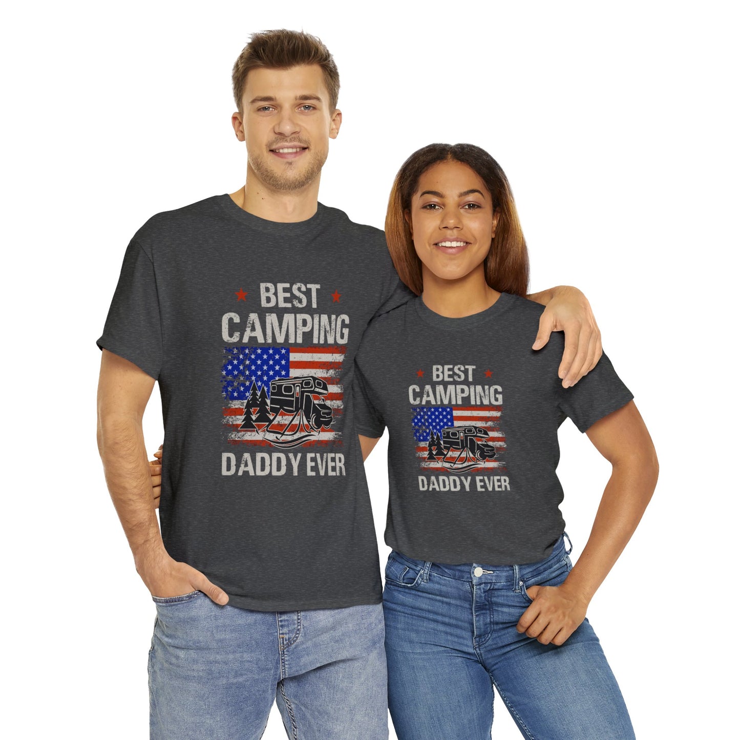 Best Camping Dad Ever Unisex Heavy Cotton Tee