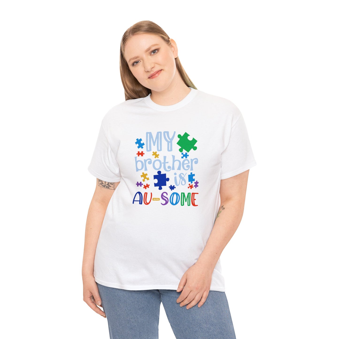My Brother is AU-SOME Unisex Heavy Cotton Tee