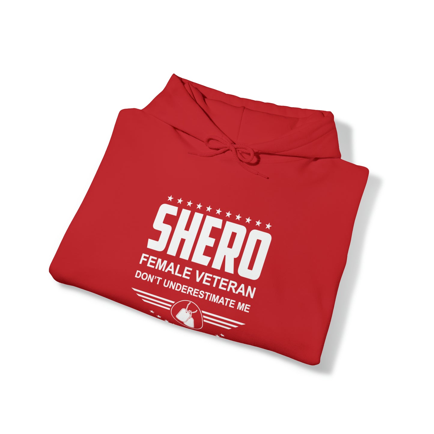 SHERO Female Veteran Unisex Heavy Blend™ Hooded Sweatshirt