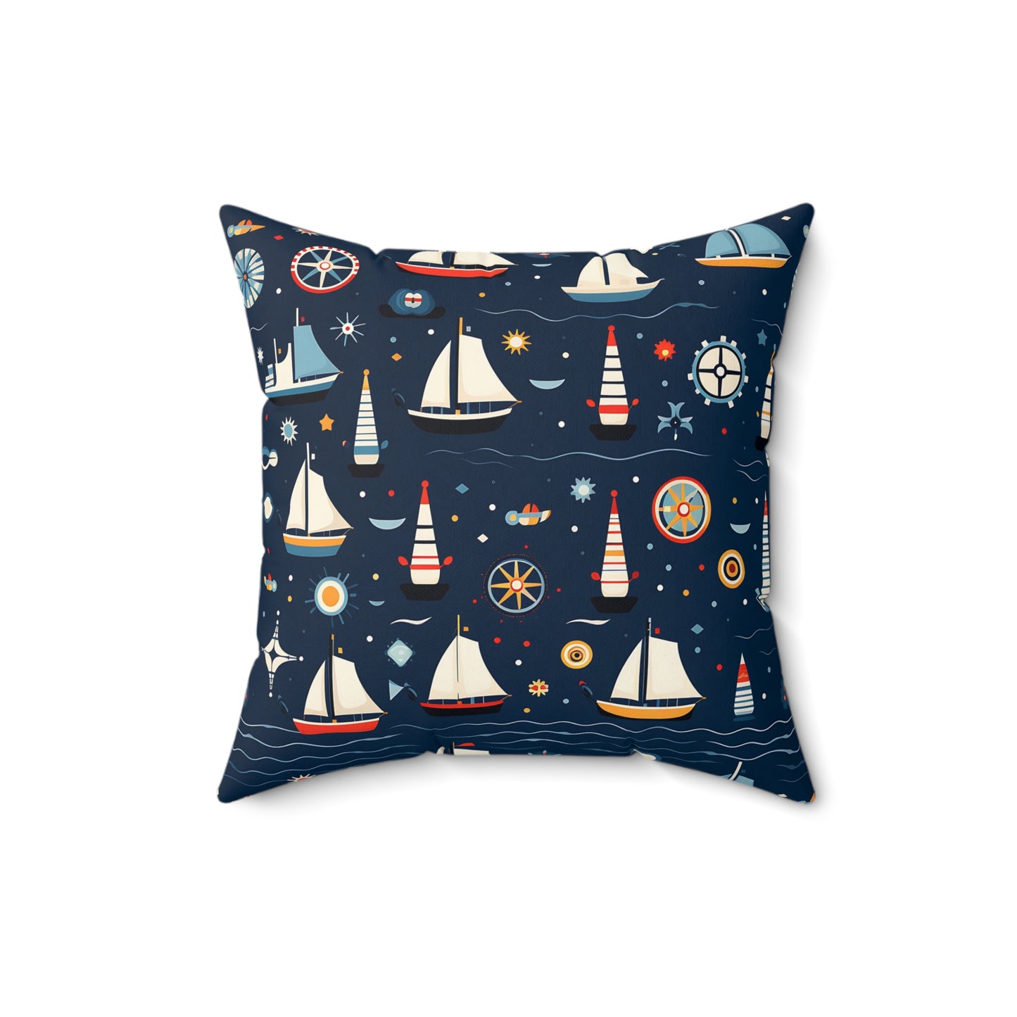 Nautical Polyester Square Pillow