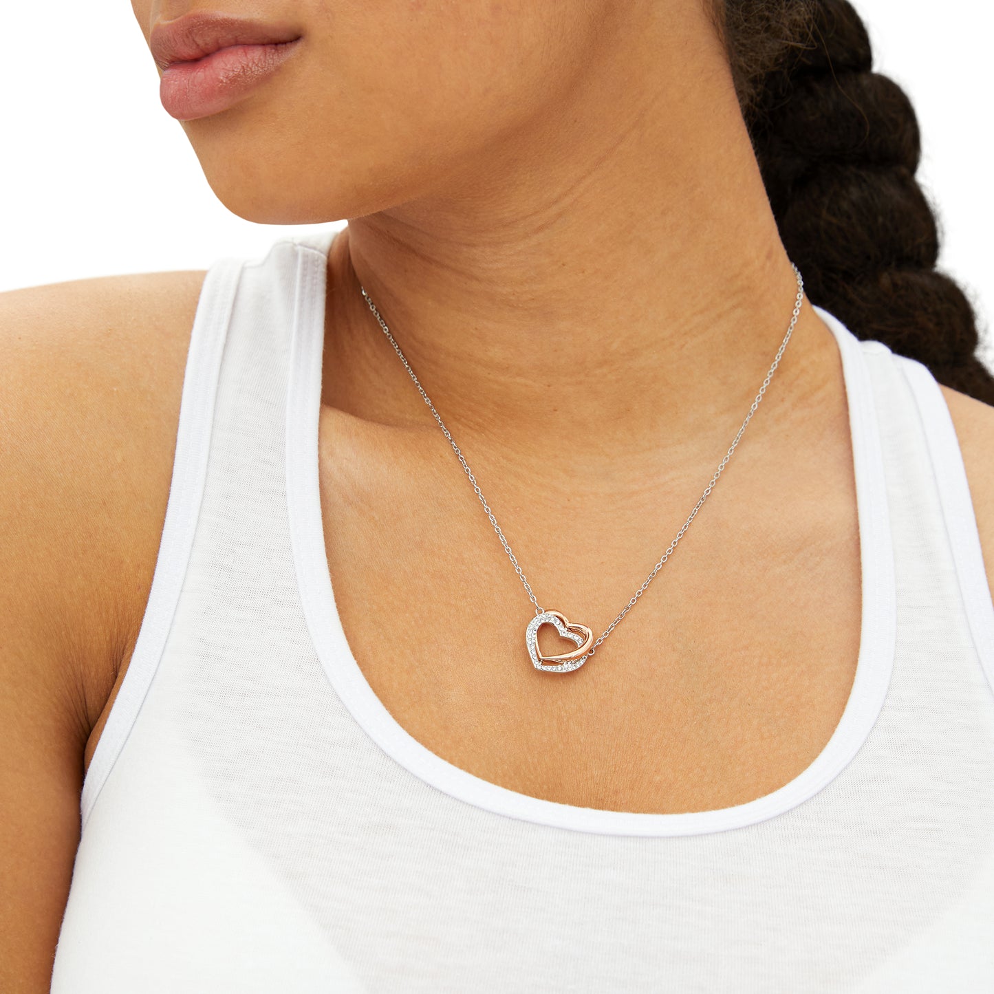 Gorgeous Twin Hearts Necklace
