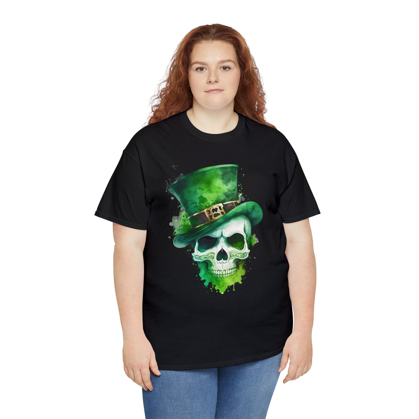 St. Patty's Skull Unisex Heavy Cotton Tee