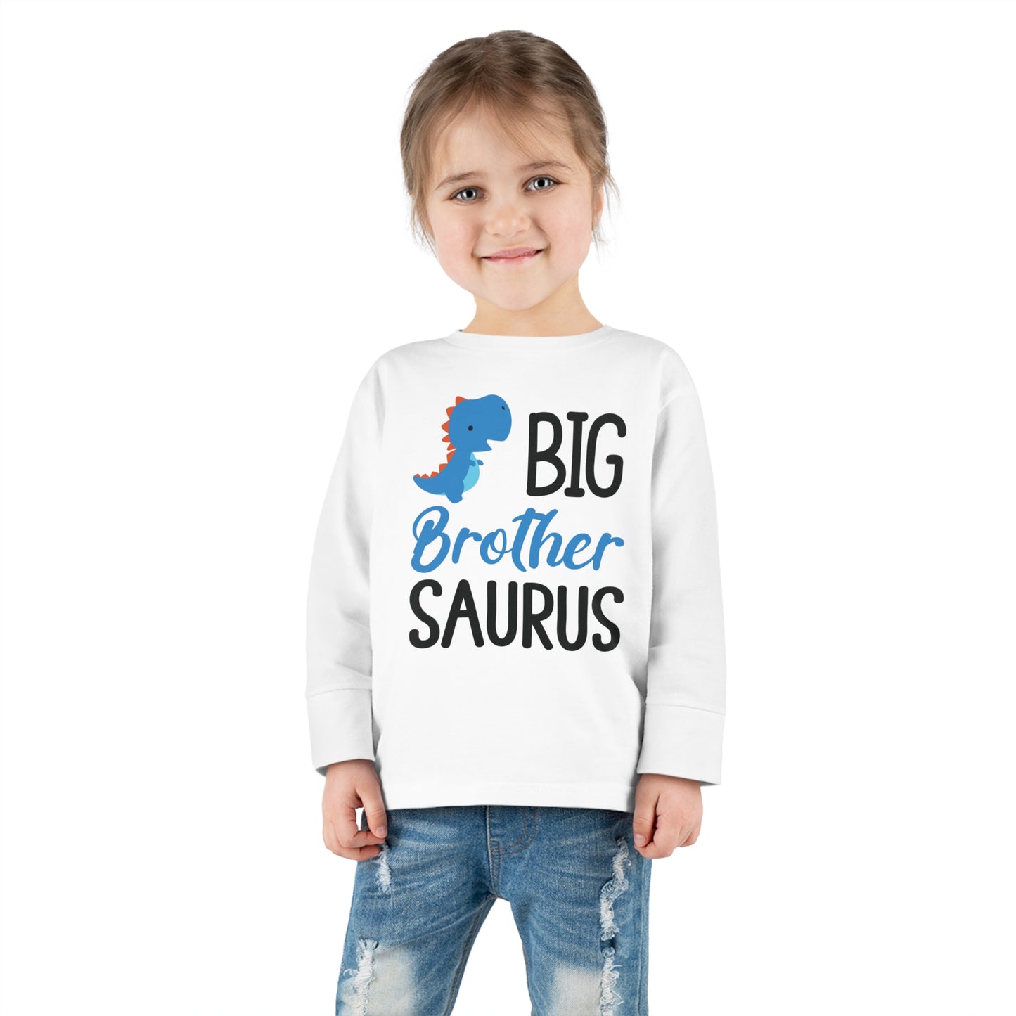 Big Brother Saurus Toddler Long Sleeve Tee