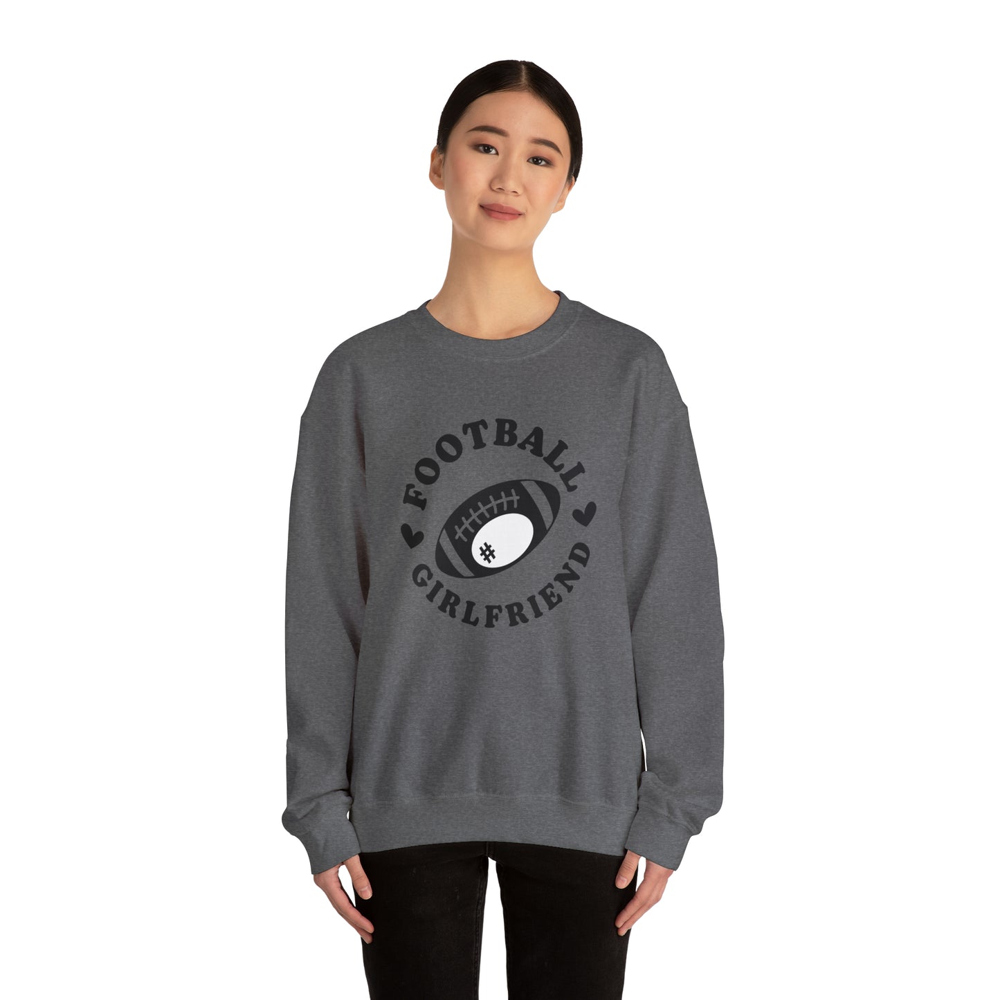 Football Girlfriend Unisex Heavy Blend™ Crewneck Sweatshirt