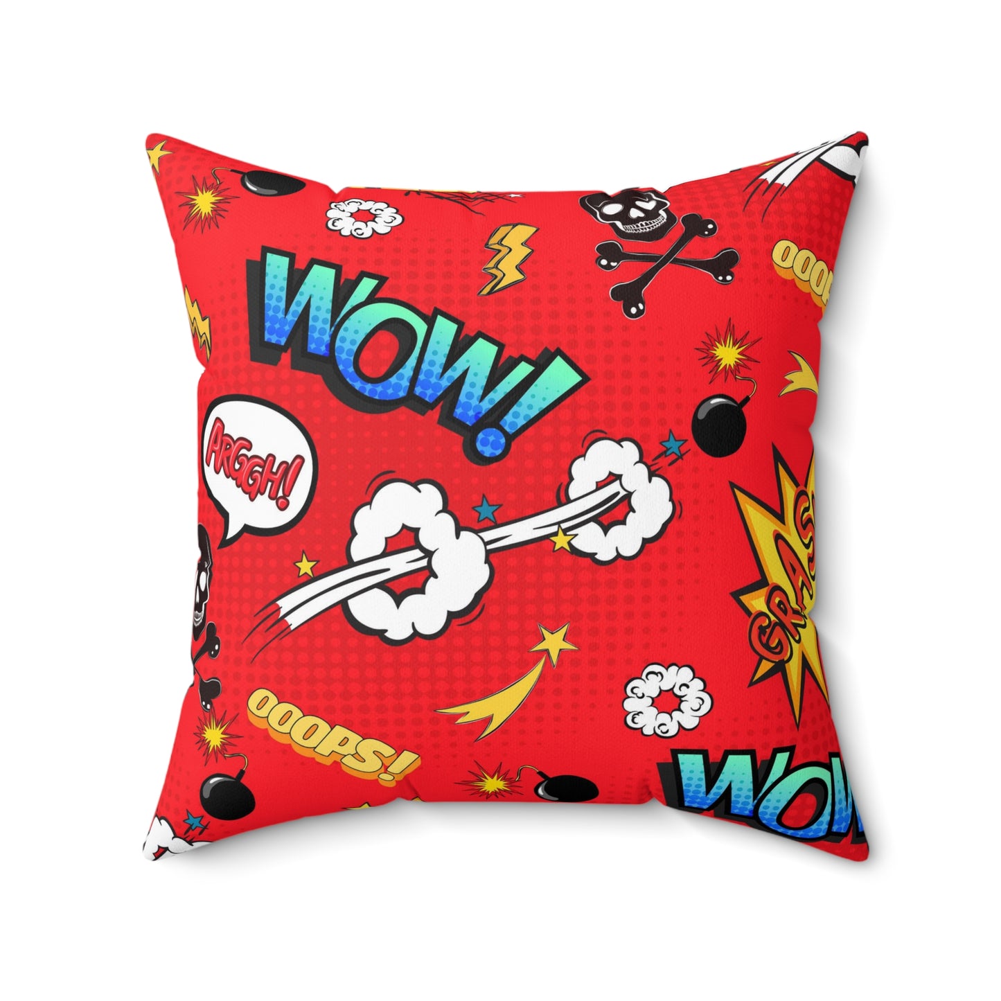 Super Heros Inspired Spun Polyester Square Pillow