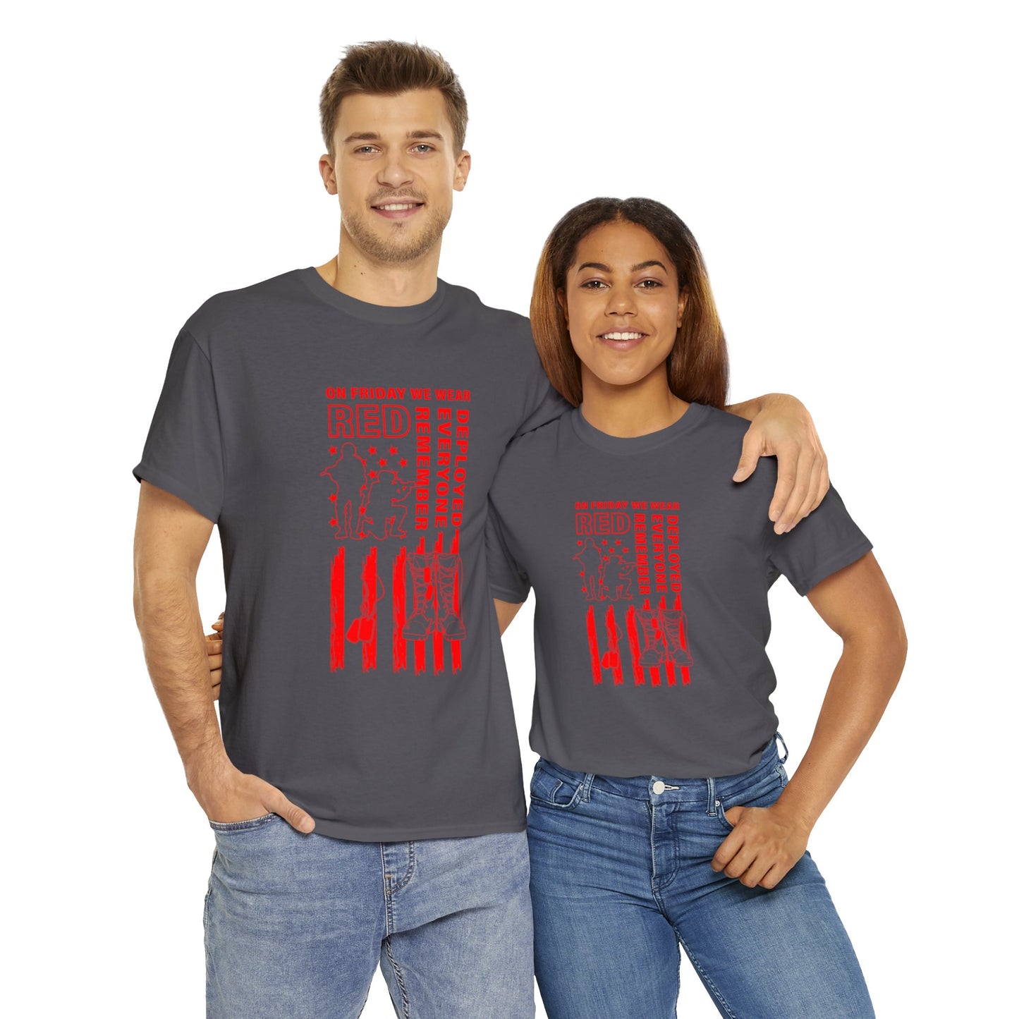 I Wear R.E.D. on Fridays Unisex Heavy Cotton Tee