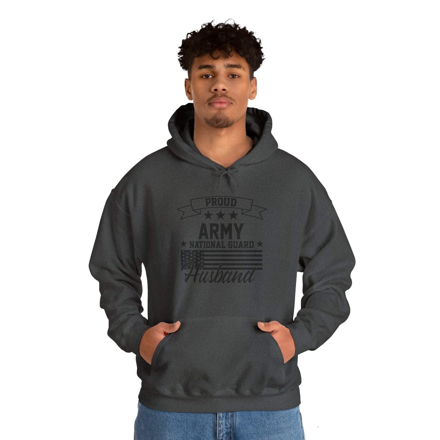 Proud Army National Guard Husband Unisex Heavy Blend™ Hooded Sweatshirt