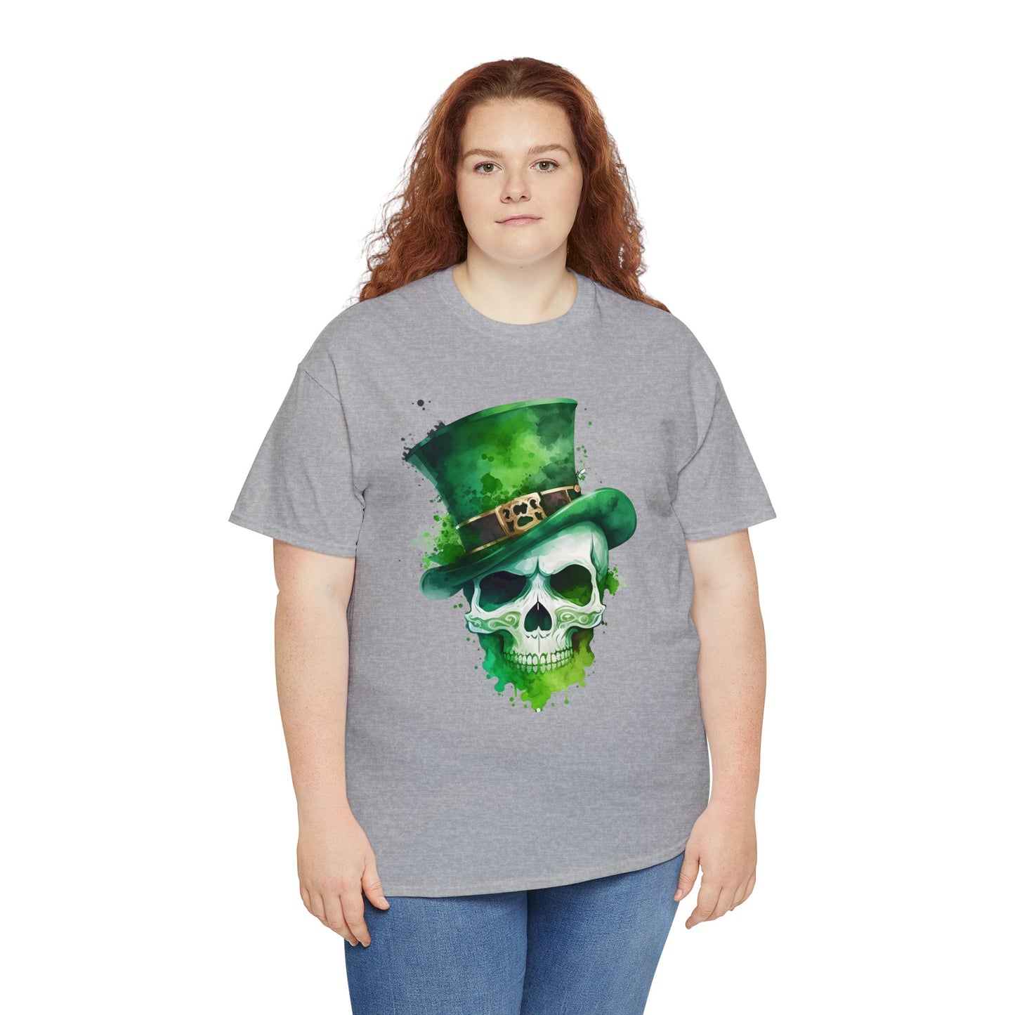 St. Patty's Skull Unisex Heavy Cotton Tee