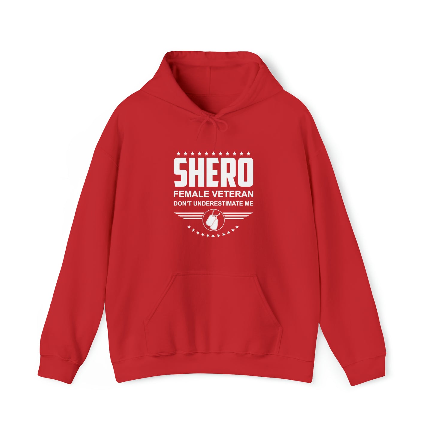 SHERO Female Veteran Unisex Heavy Blend™ Hooded Sweatshirt
