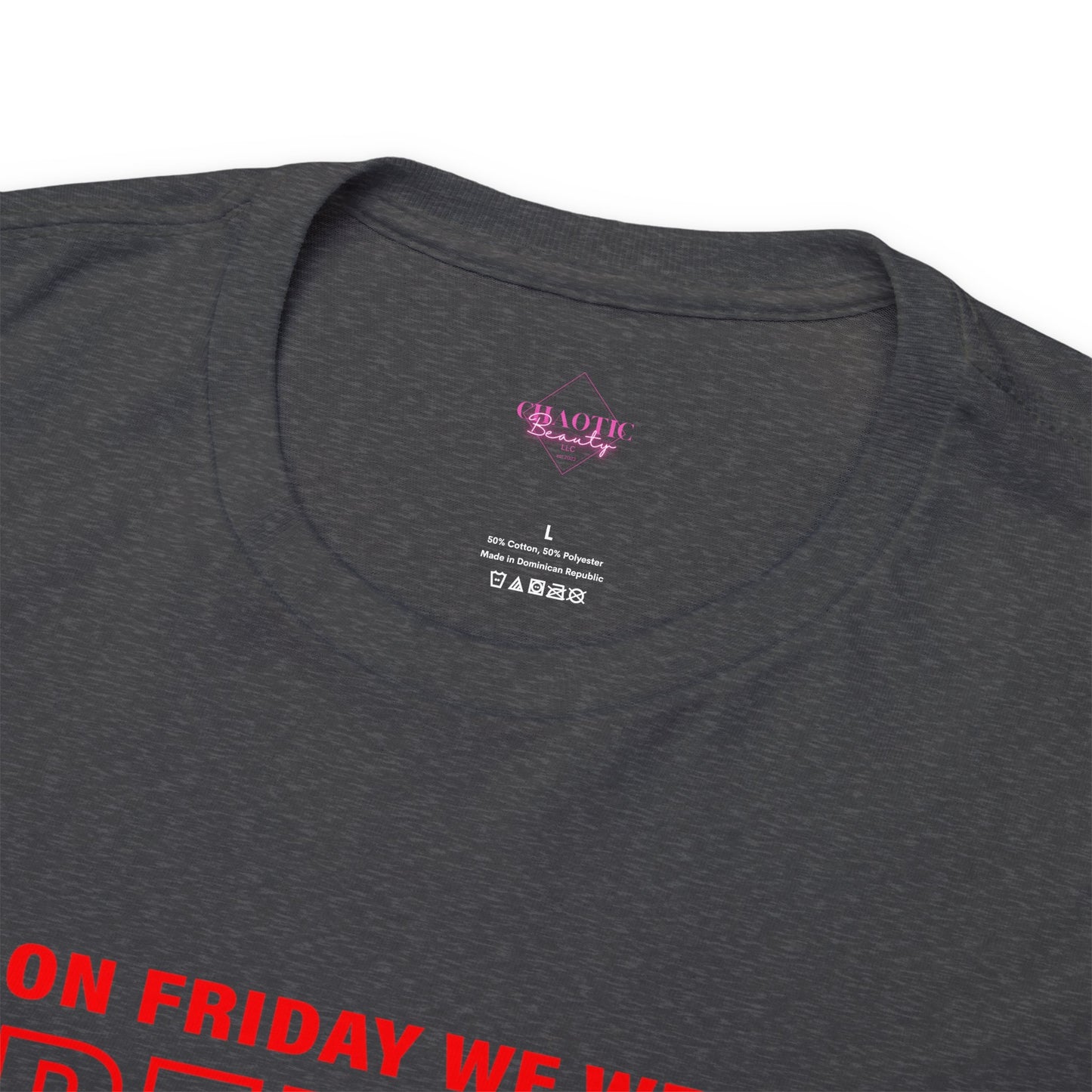I Wear R.E.D. on Fridays Unisex Heavy Cotton Tee
