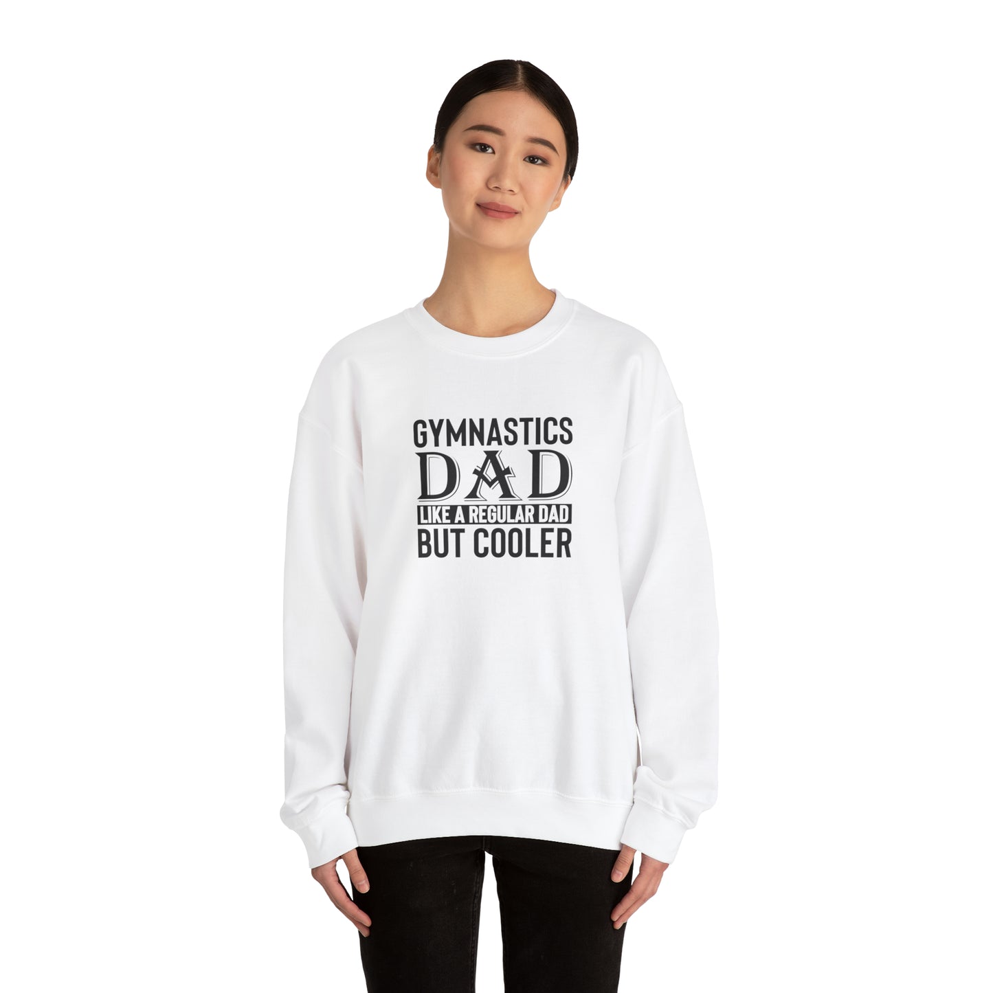 Gymnastics Dad like Regular Dad but Cooler Unisex Heavy Blend™ Crewneck Sweatshirt