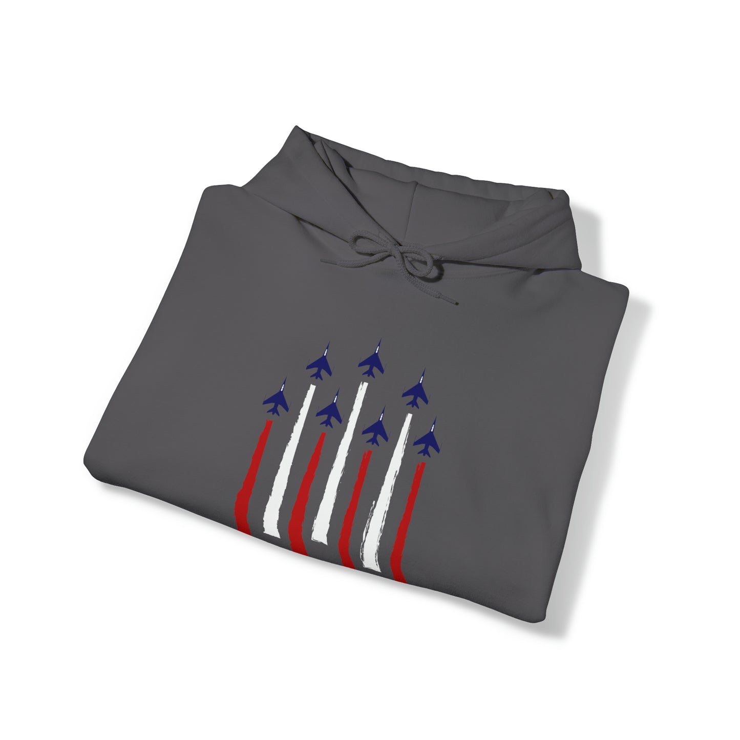 Military Jets Red/White/Blue Unisex Heavy Blend™ Hooded Sweatshirt