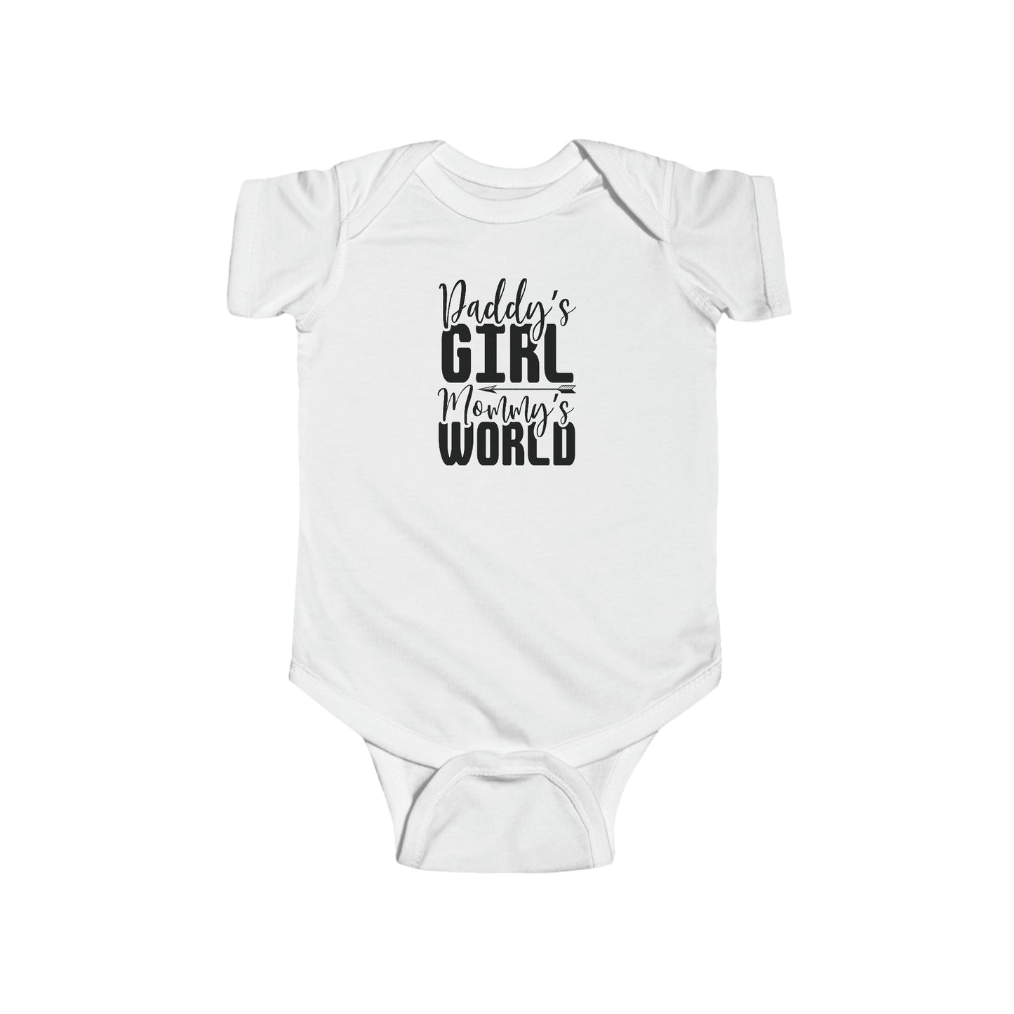 Daddys Girl Mommys World Infant Fine Jersey Bodysuit
