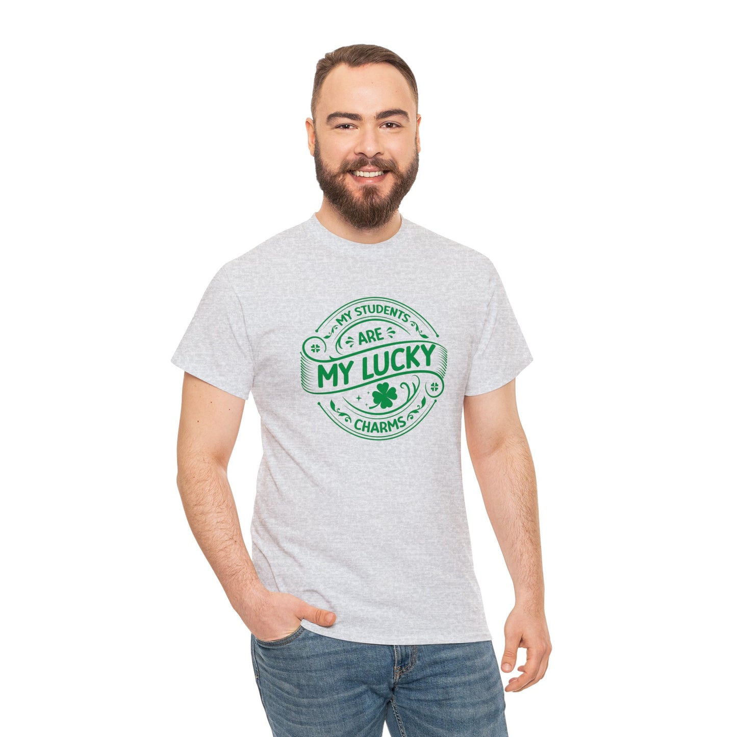 My Students Are My Lucky Charms St Patricks day shirt Unisex Heavy Cotton Tee