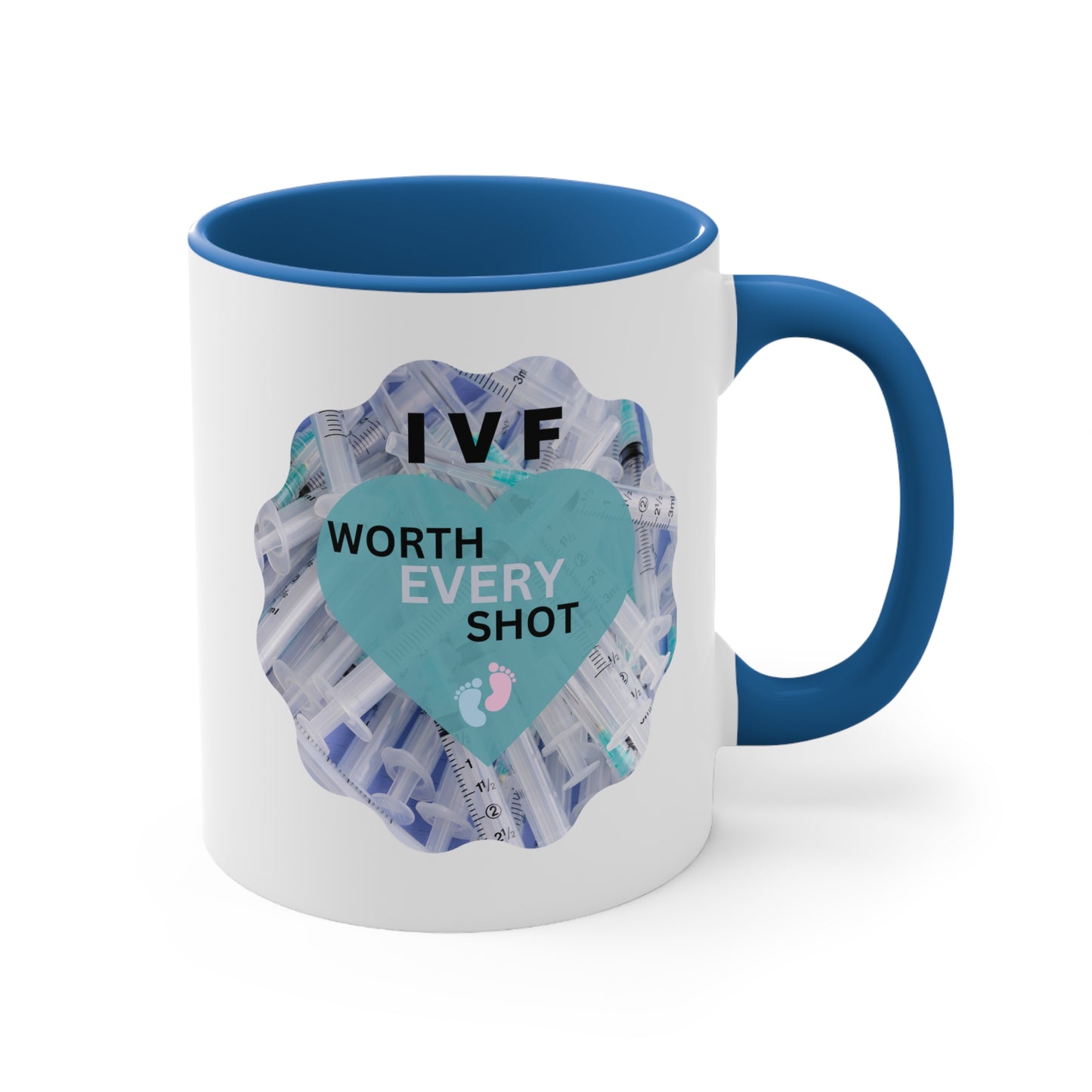 IVF Worth Every Shot Accent Coffee Mug, 11oz