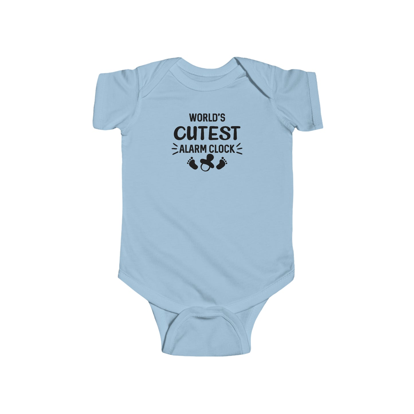 Worlds Cutest Alarm Clock Infant Fine Jersey Bodysuit