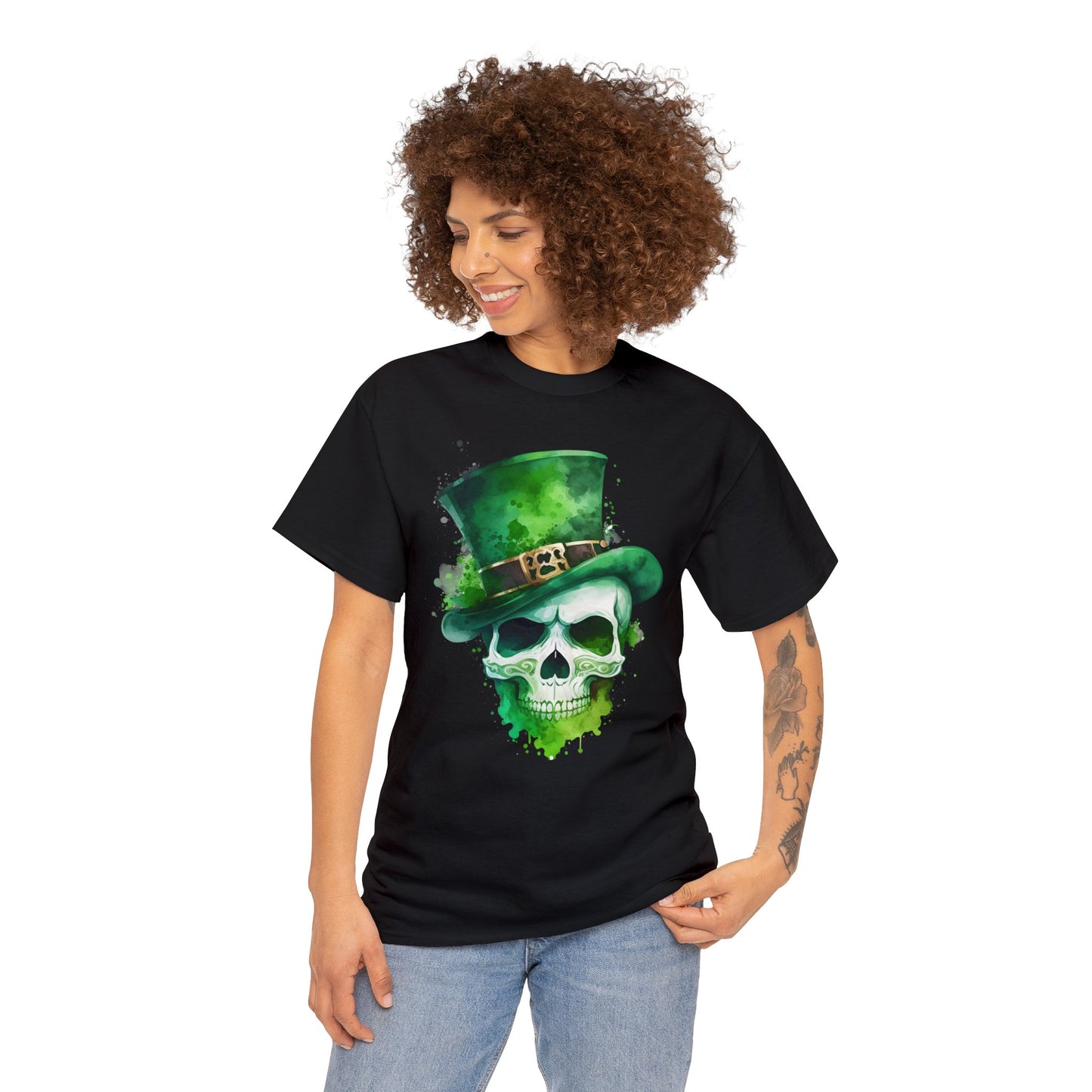 St. Patty's Skull Unisex Heavy Cotton Tee