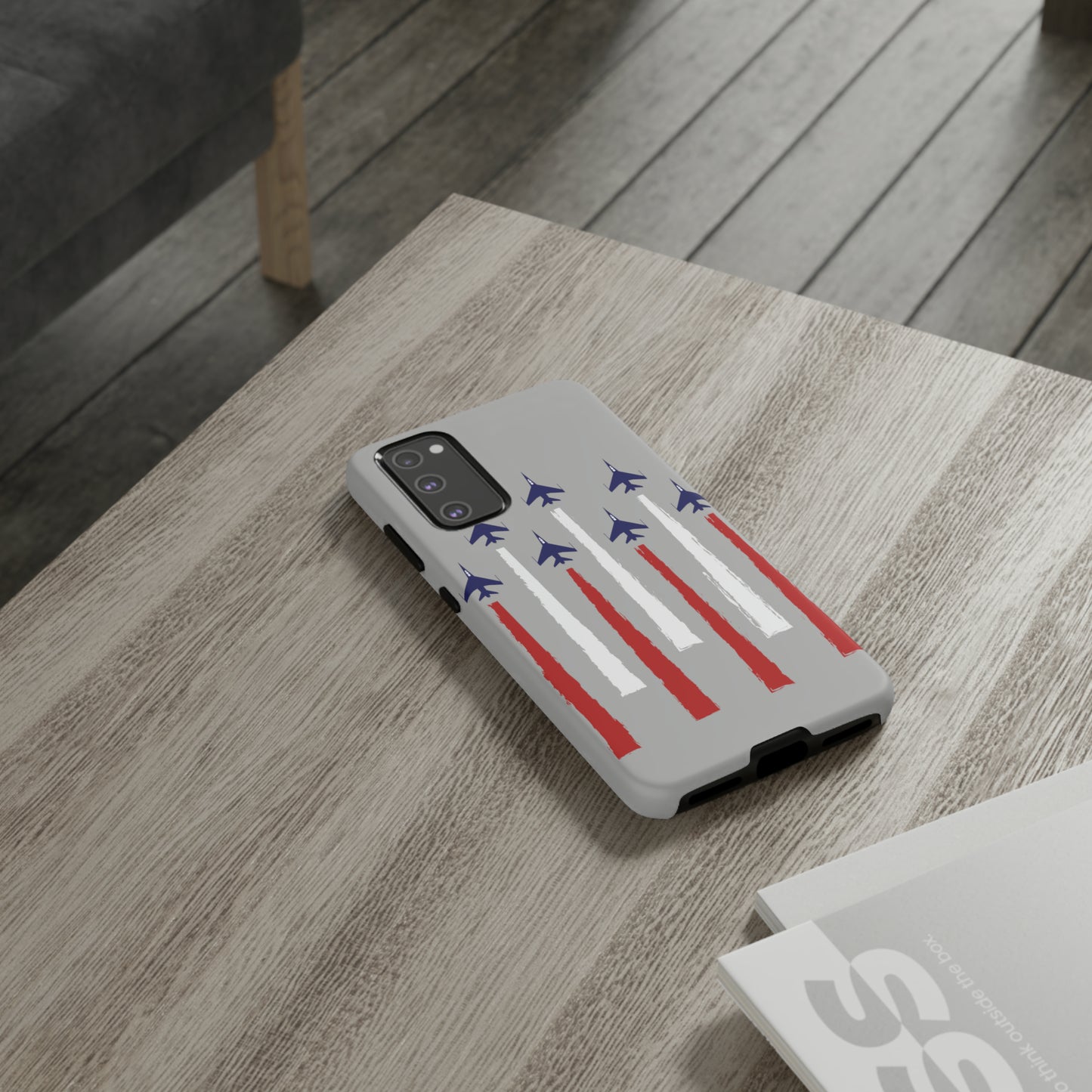 Red, White, & Blue US Jets Tough Phone Cases