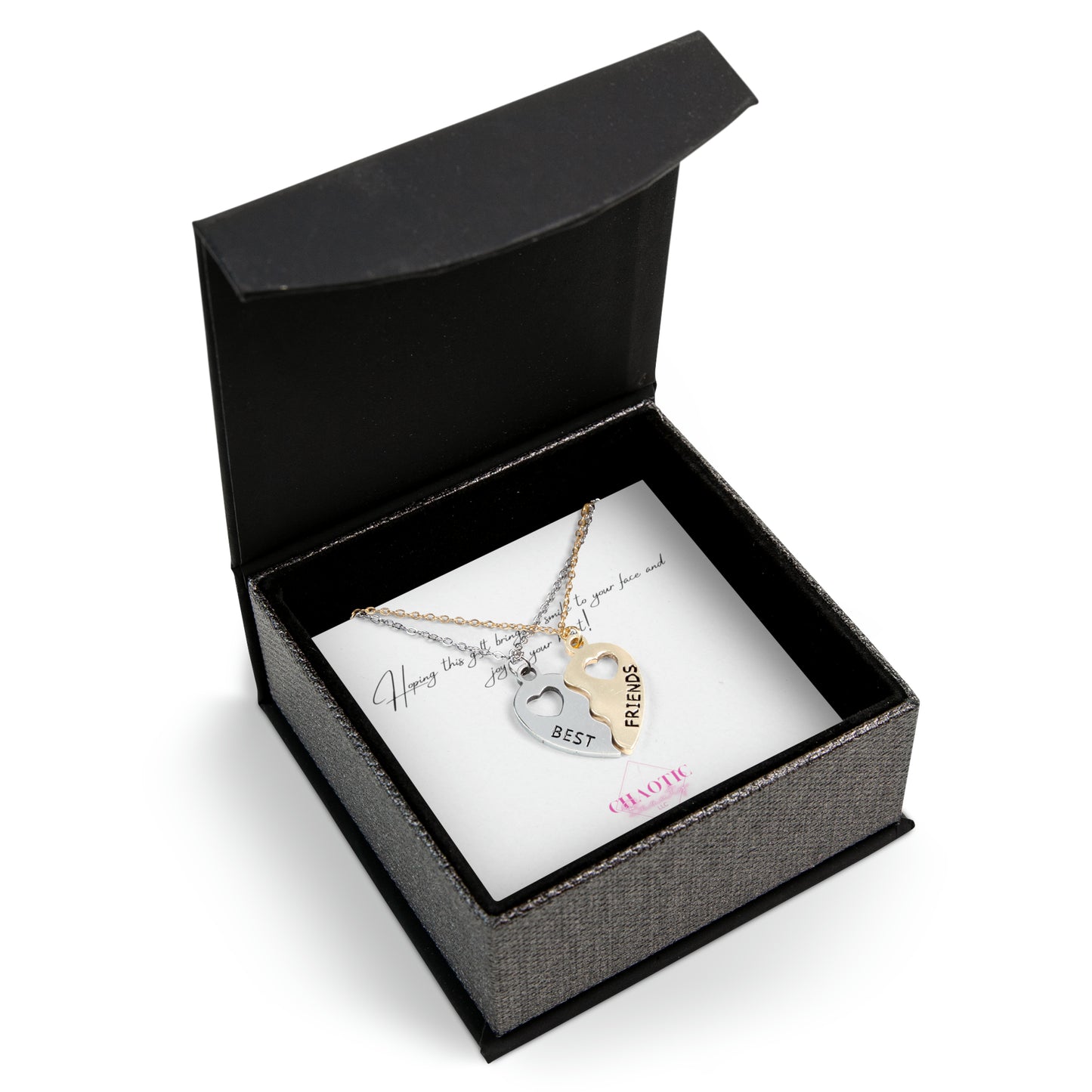 Gorgeous Best Friends Half Heart Necklace Set