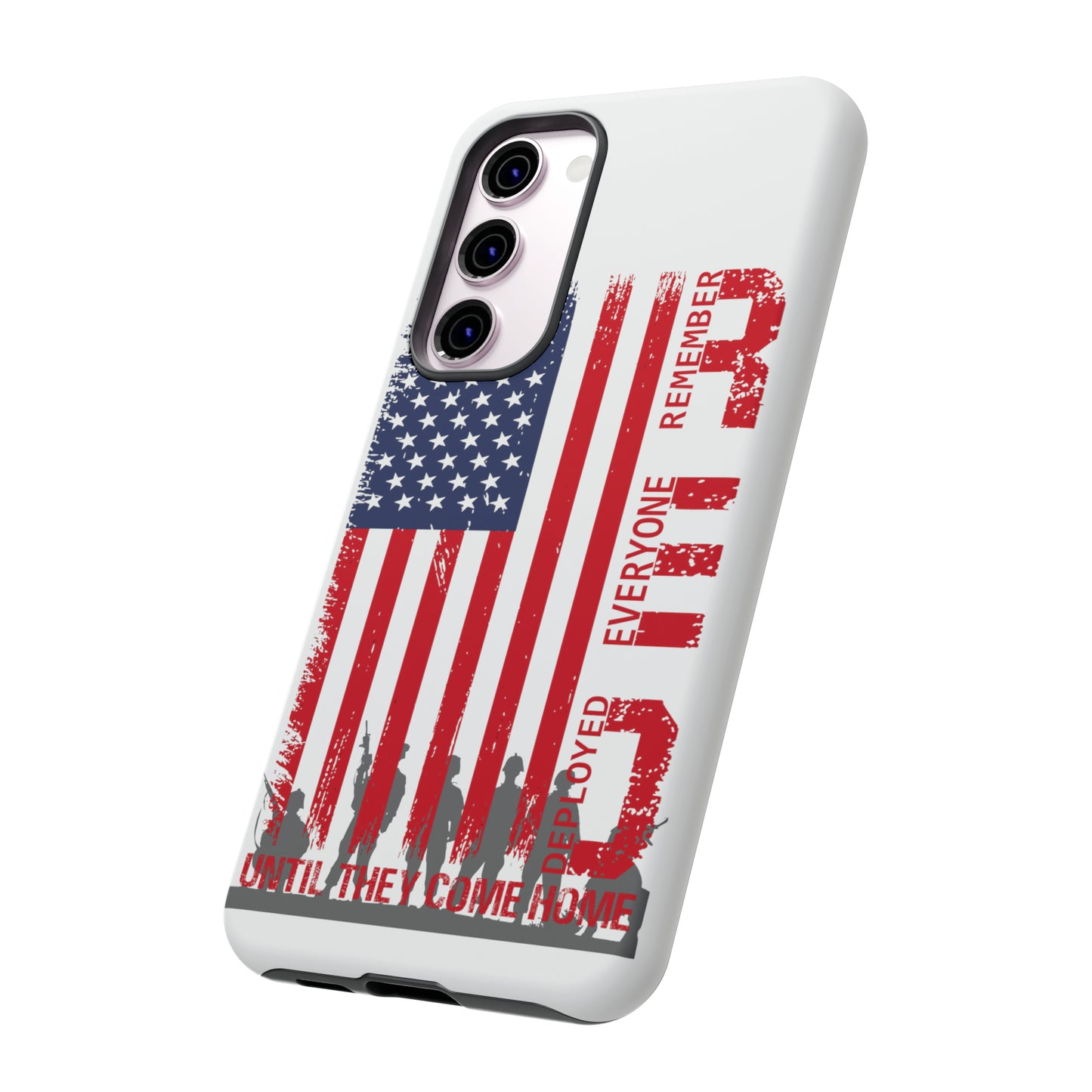 R.E.D. Until They Come Home US Flag Military -Tough Phone Cases