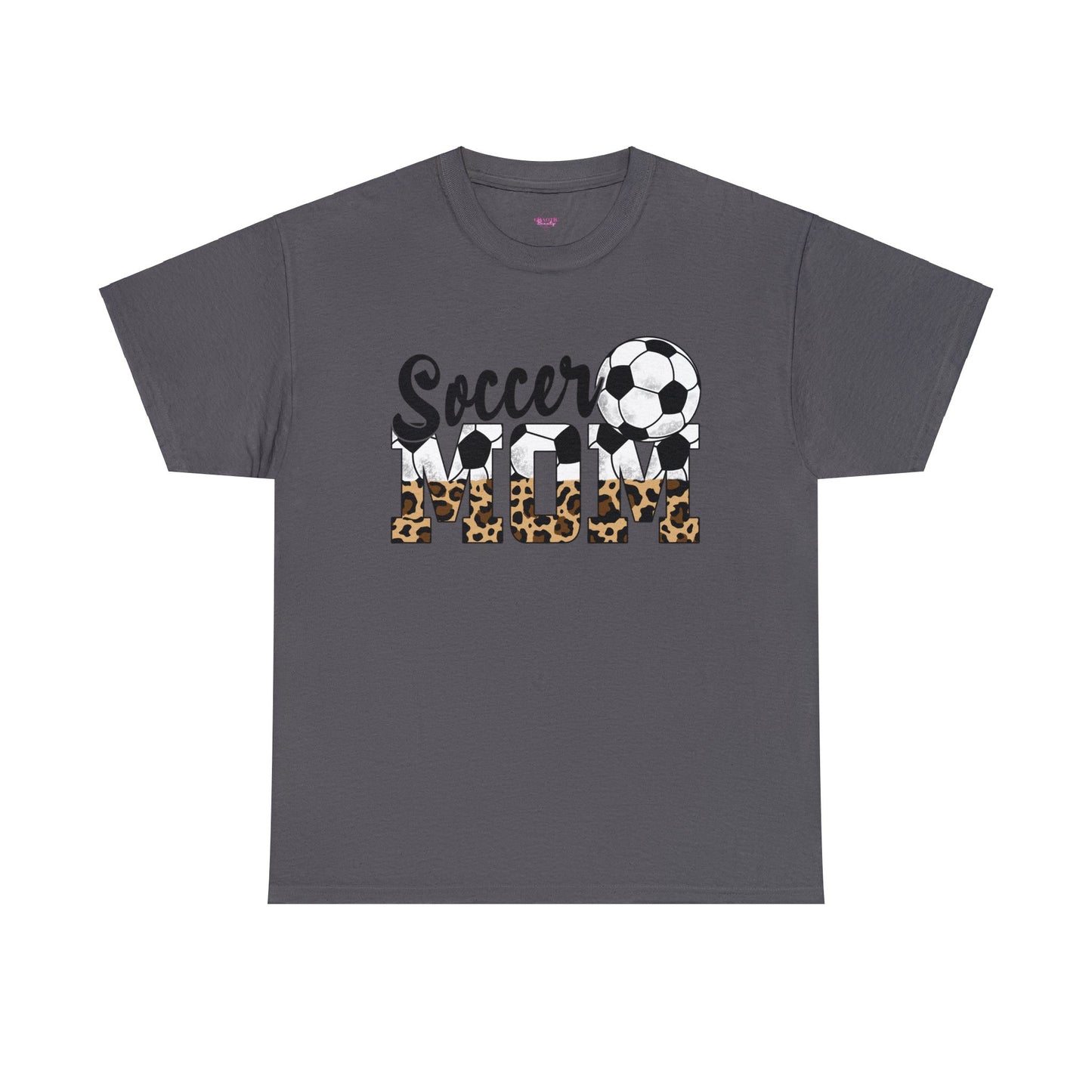 Soccer MOM Leopard print Unisex Heavy Cotton Tee