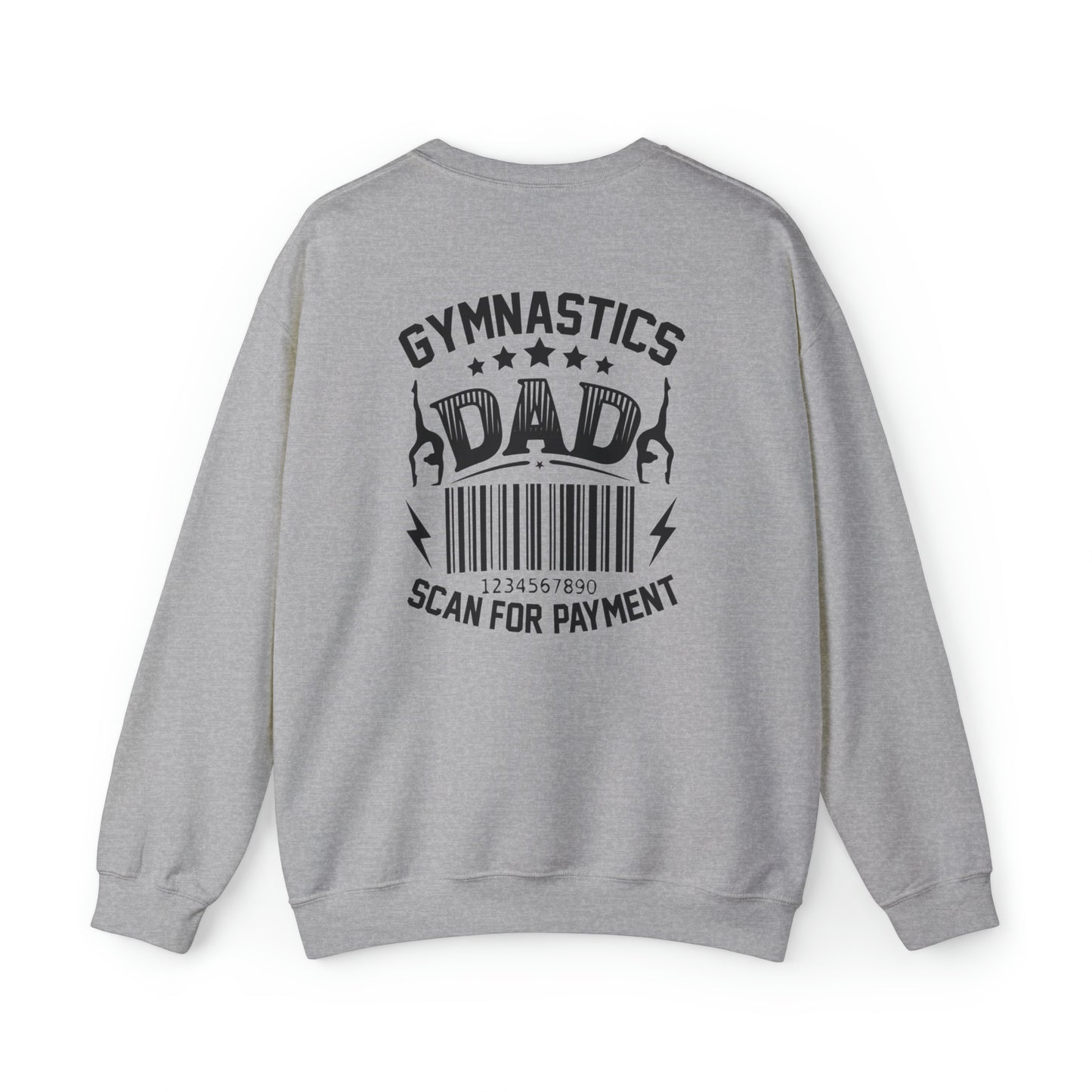 Gymastics Dad Scan For Payment  Unisex Heavy Blend™ Crewneck Sweatshirt