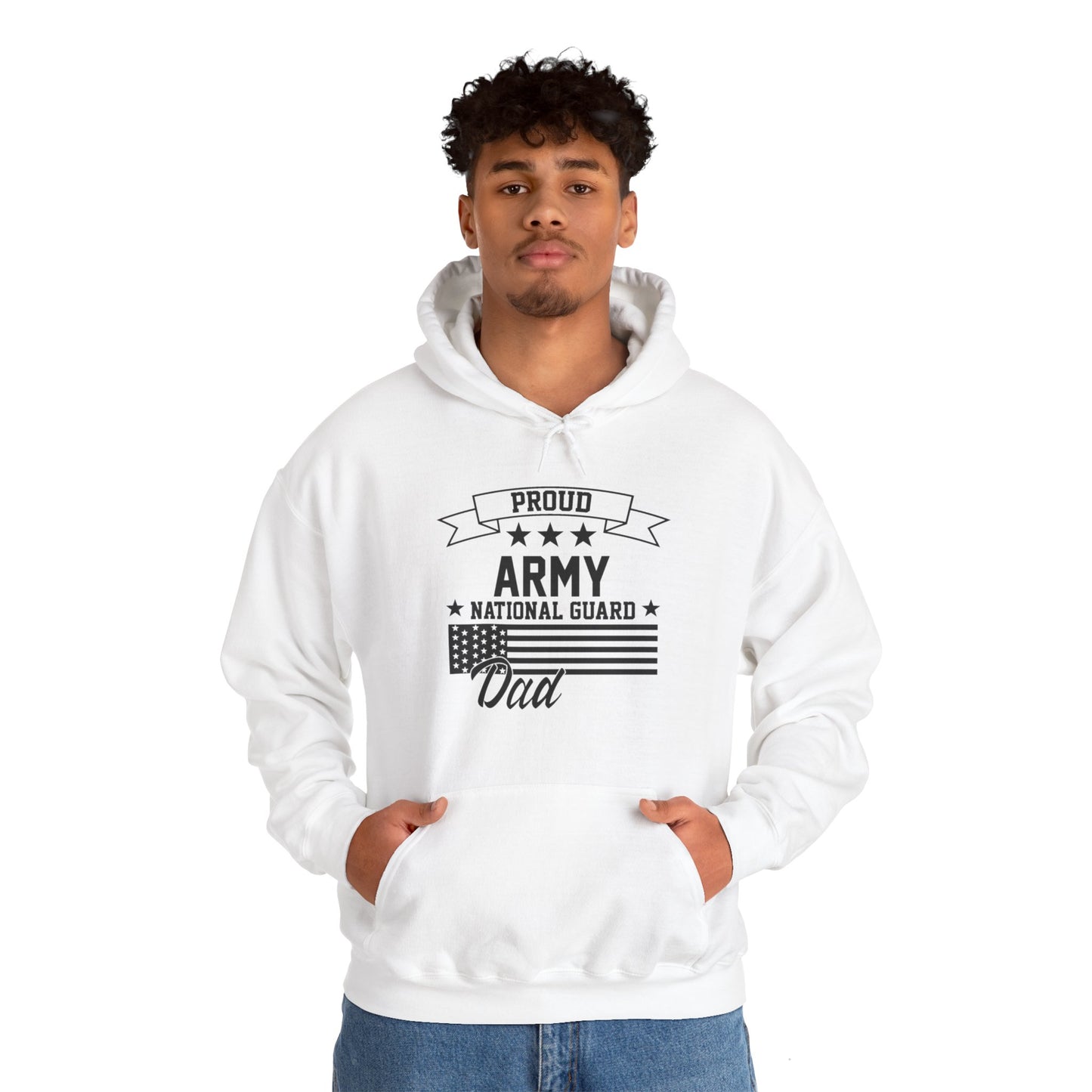 Proud Army National Guard DAD  Unisex Heavy Blend™ Hooded Sweatshirt