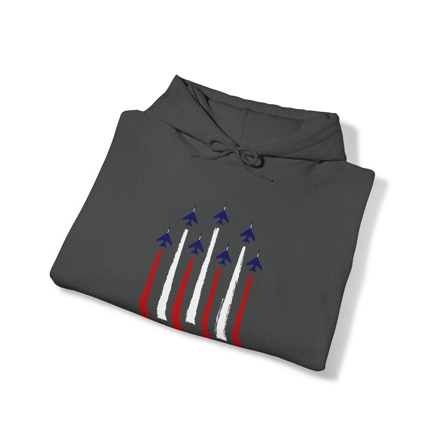 Military Jets Red/White/Blue Unisex Heavy Blend™ Hooded Sweatshirt