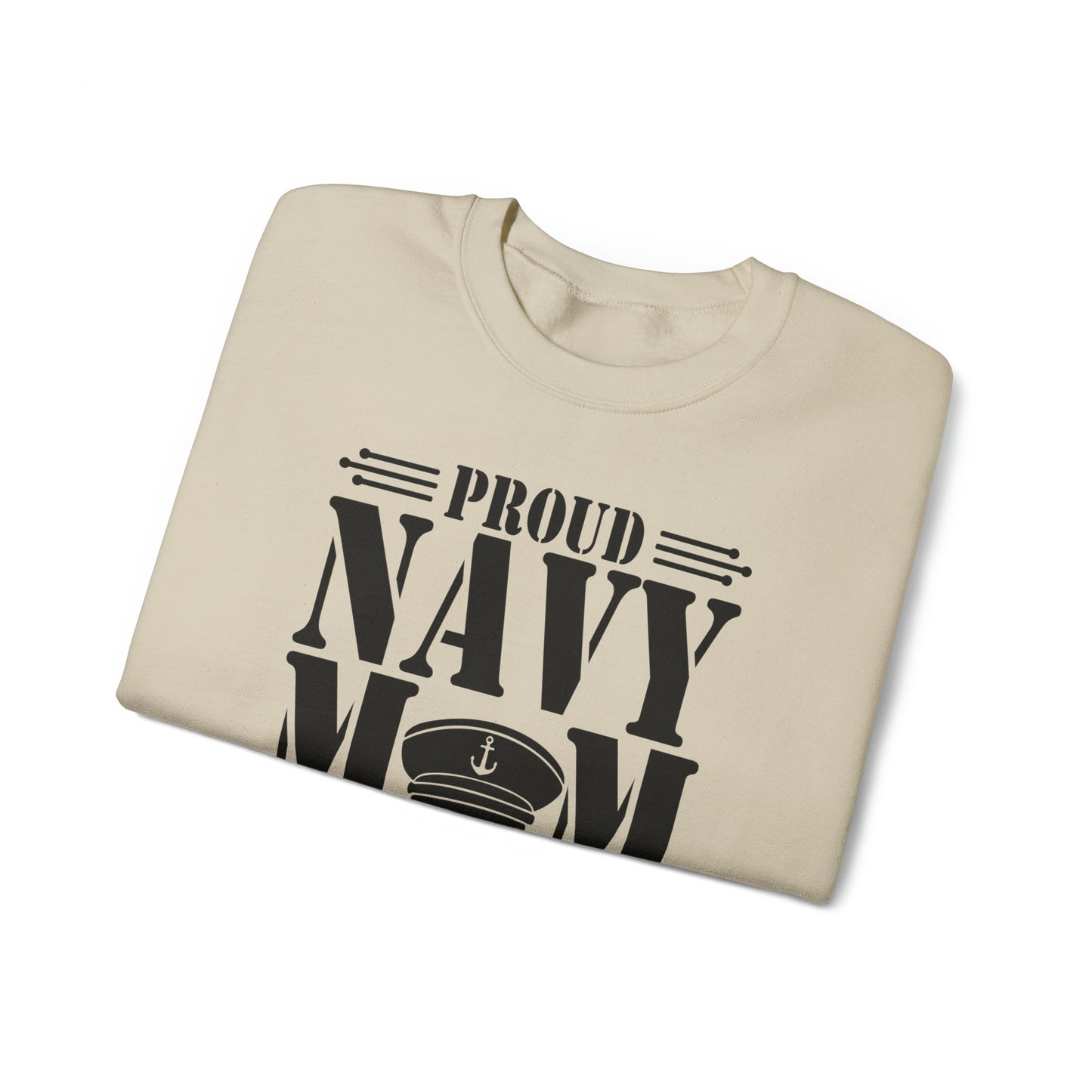 Proud Navy MOM Unisex Heavy Blend™ Crewneck Sweatshirt