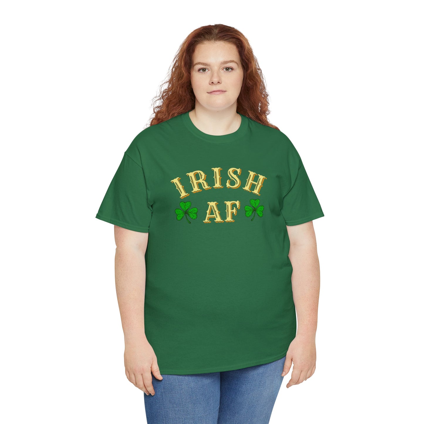 Irish AF St Patricks Day Unisex Heavy Cotton Tee